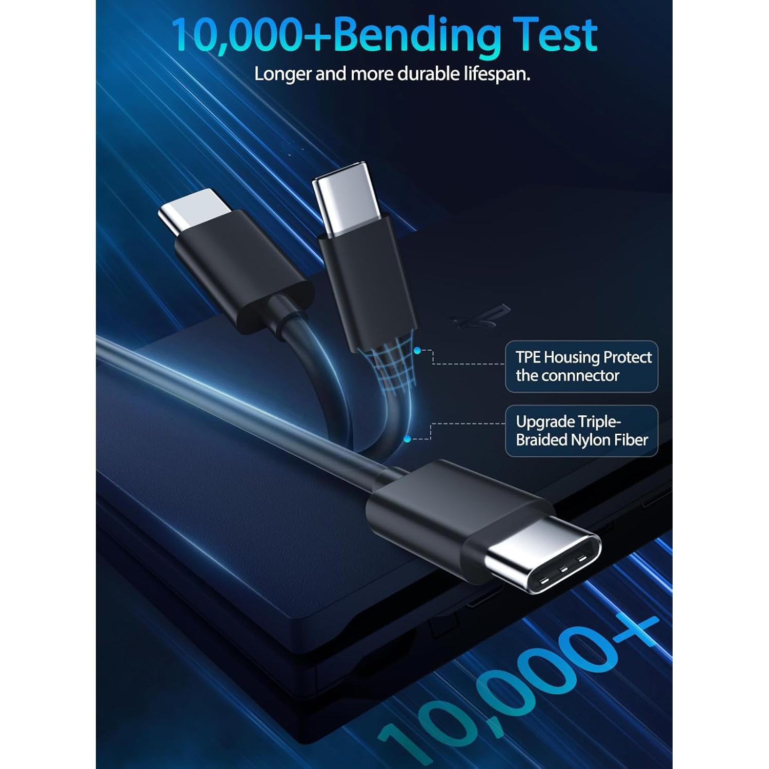 Cable USB-C SCOVEE 1.52m para Controlador PS5 y Xbox