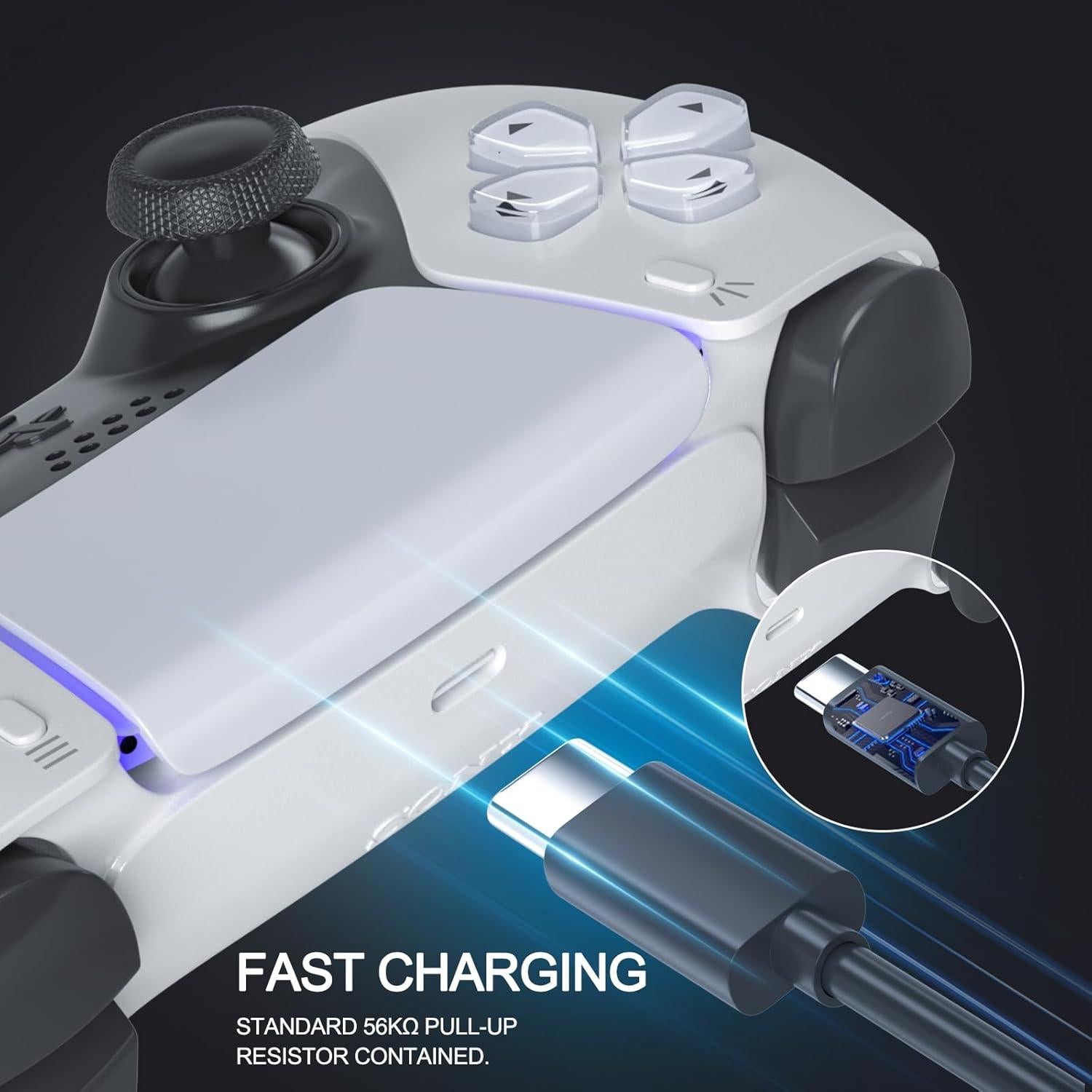 Cable USB-C SCOVEE 1.52m para Controlador PS5 y Xbox