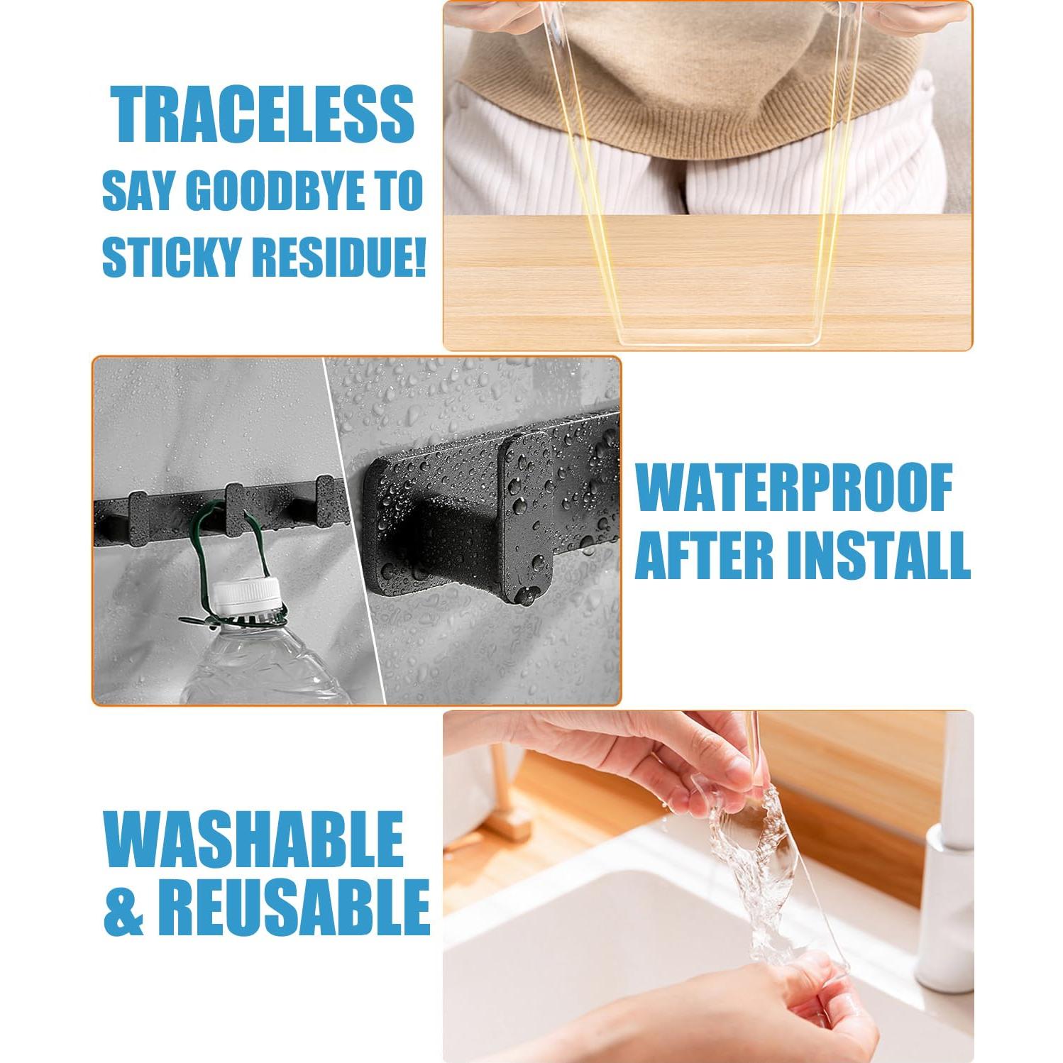 Cinta Doble Cara Transparente Viadom 10 m Alta Resistencia