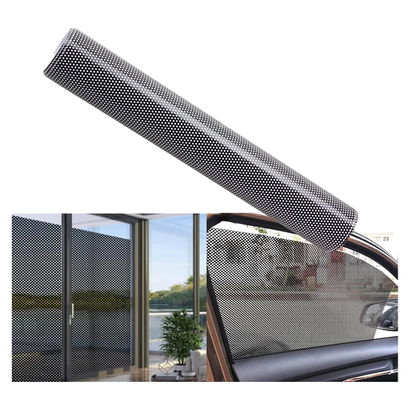 Película de Ventana Perforada Negra XhuangTech 30x120 cm