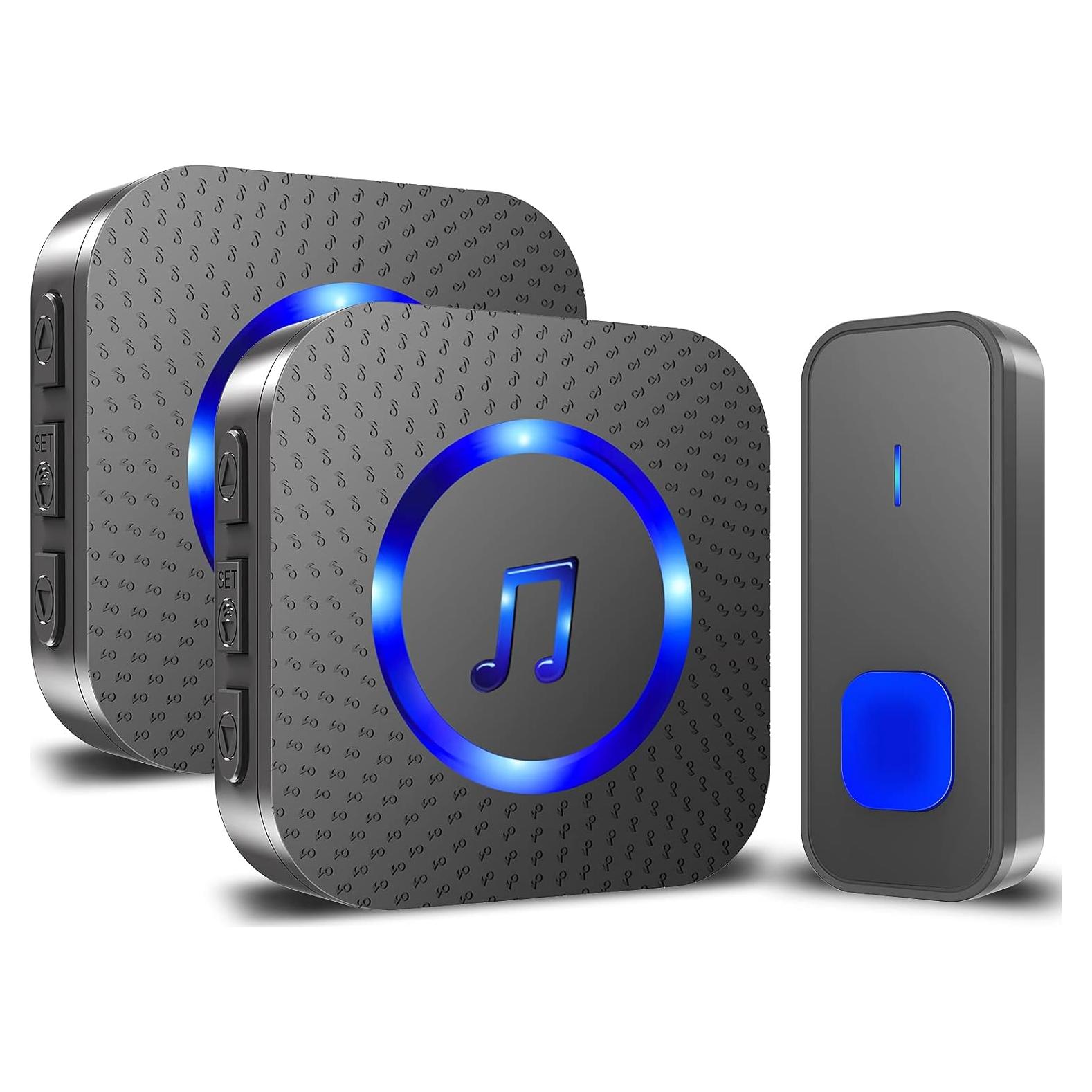 Timbre Inalámbrico SURFOU Impermeable 396m 55 Tonos 5 Volumen