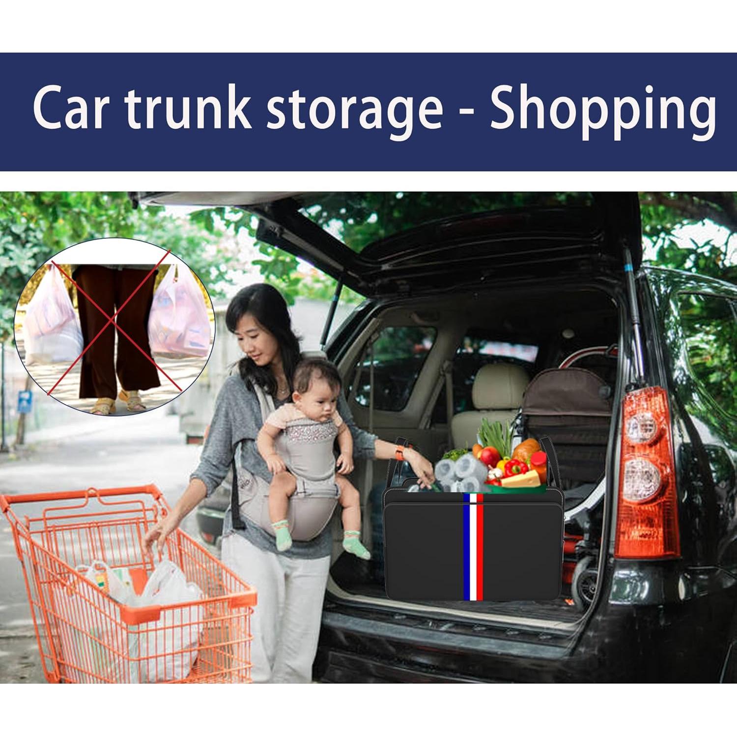 Organizador de Maletero Homeve Impermeable Plegable 3 Compartimentos