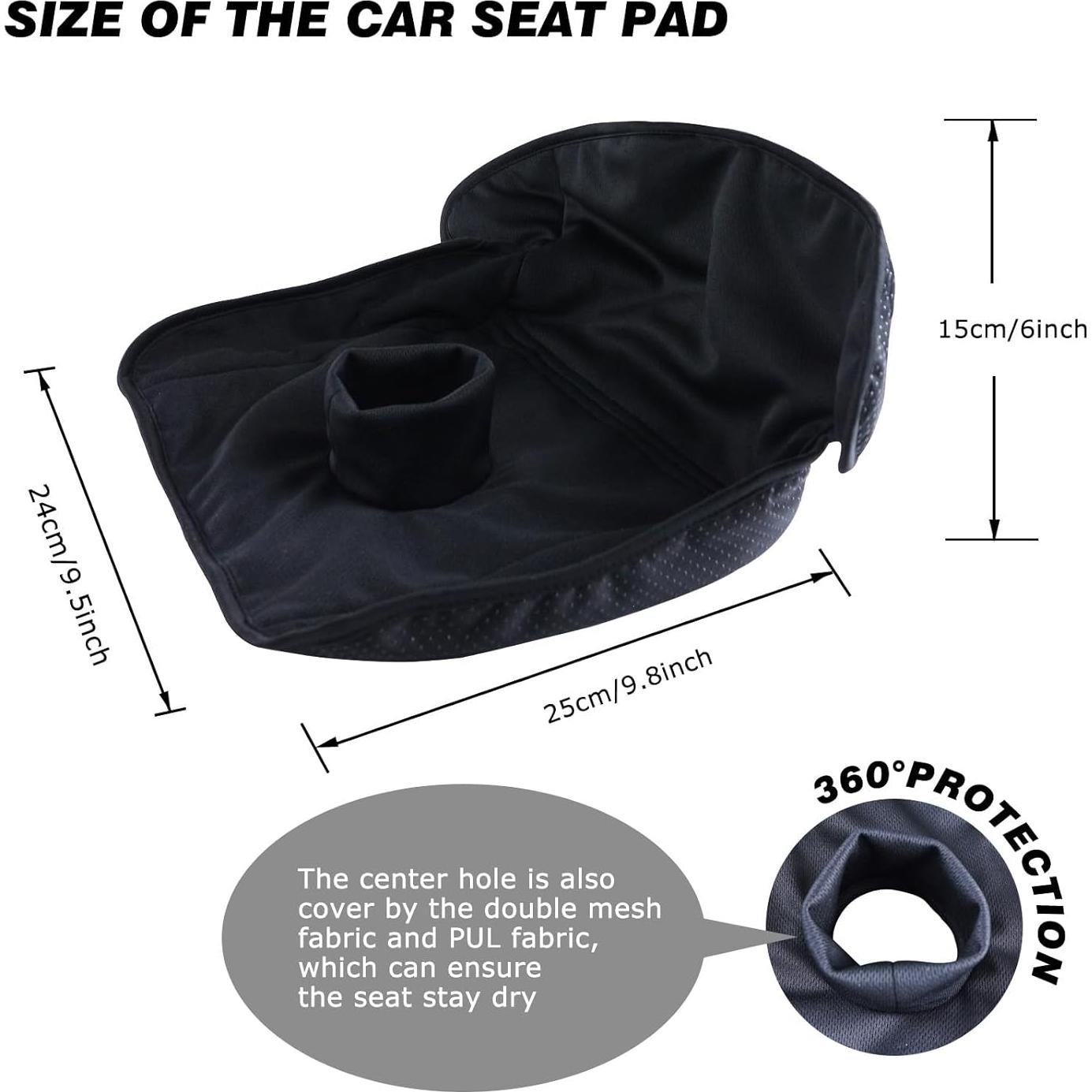 Protector de Asiento de Coche Hi Sprout Piddle - Negro - 1 Paquete