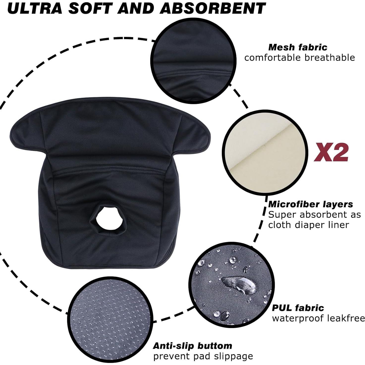 Protector de Asiento de Coche Hi Sprout Piddle - Negro - 1 Paquete