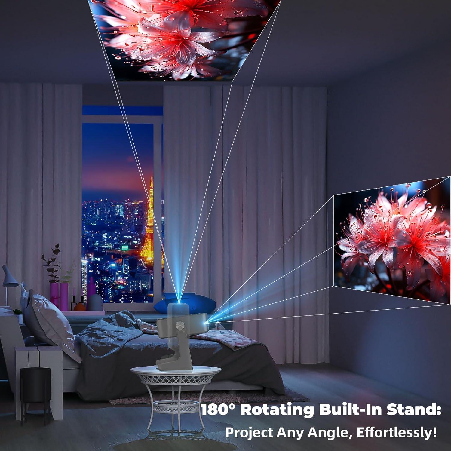 Proyector Portátil XBJ D1 Nativo 1080P 1200 ANSI WiFi Bluetooth