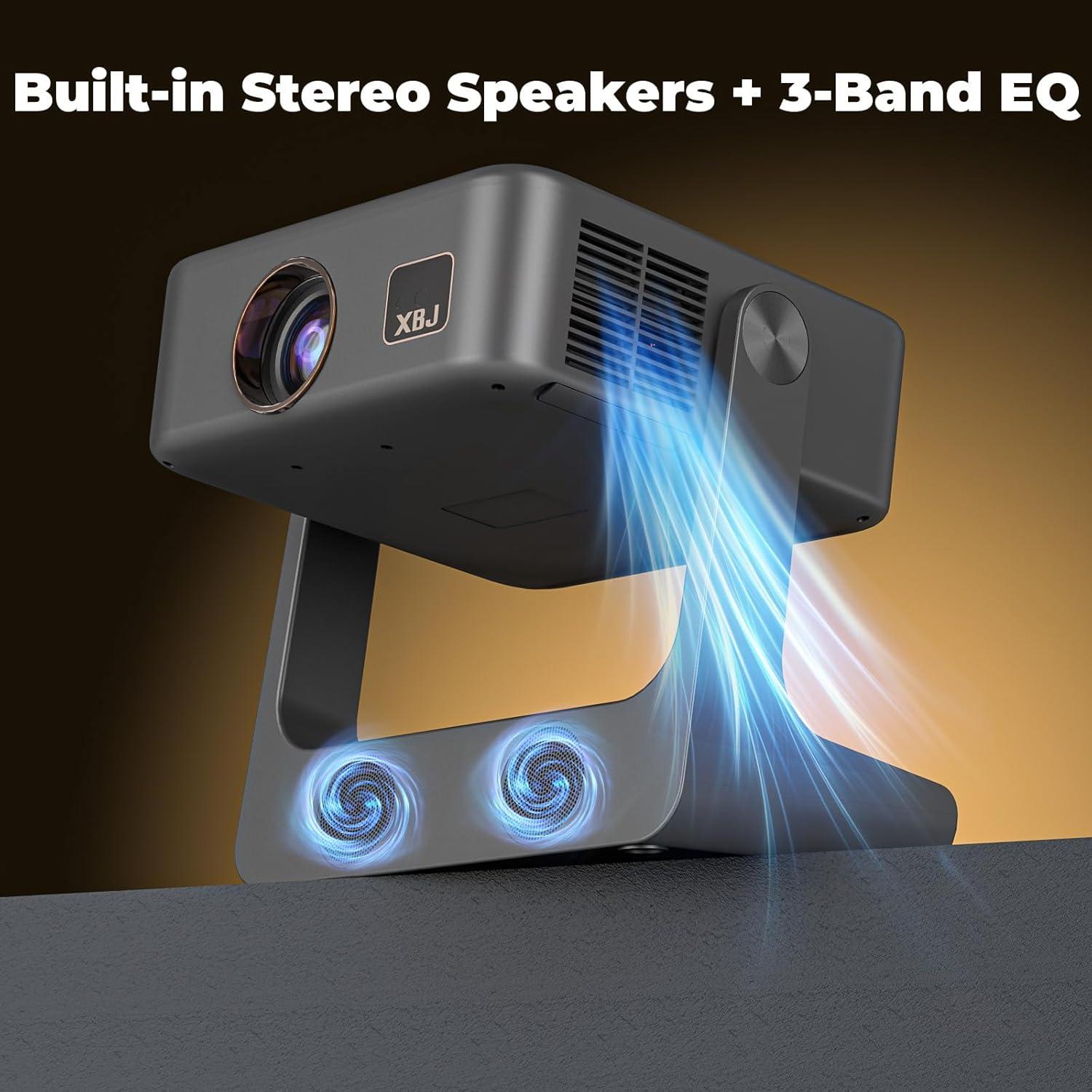 Proyector Portátil XBJ D1 Nativo 1080P 1200 ANSI WiFi Bluetooth