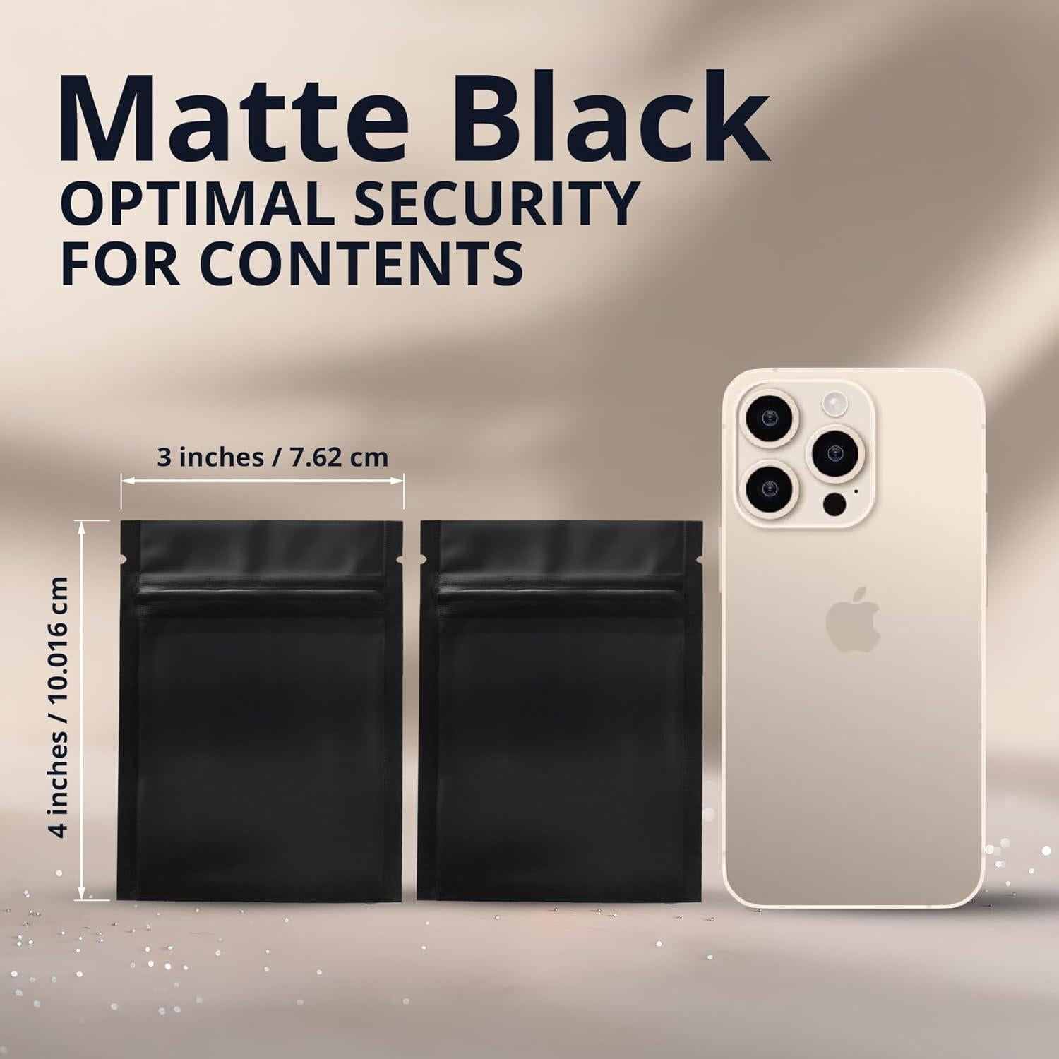 Bolsas Reutilizables Mylar COLSEN 3x10 cm 100 Paquete a Prueba de Olores