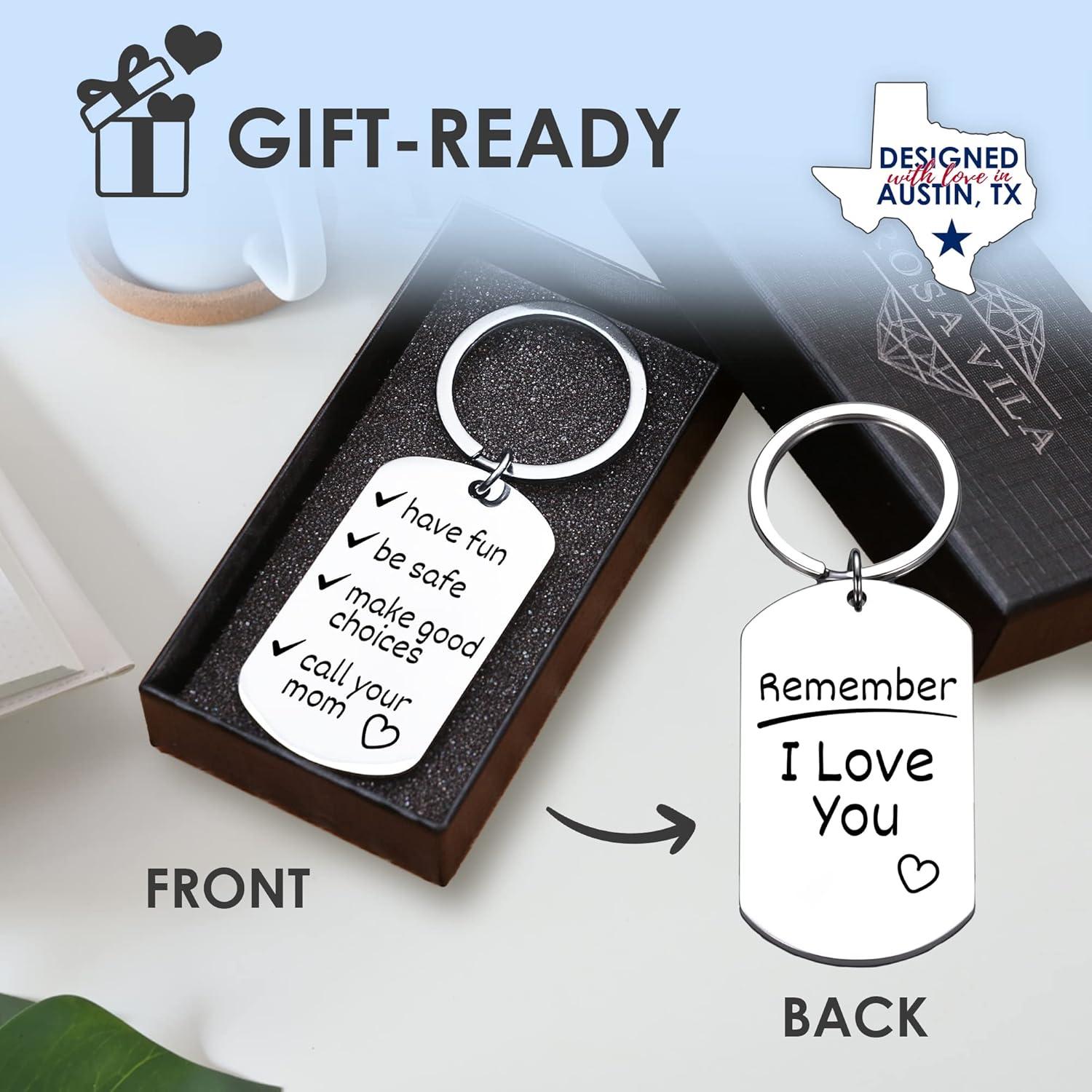 Llavero Divertido de Acero Inoxidable Vila - Regalo Unisex