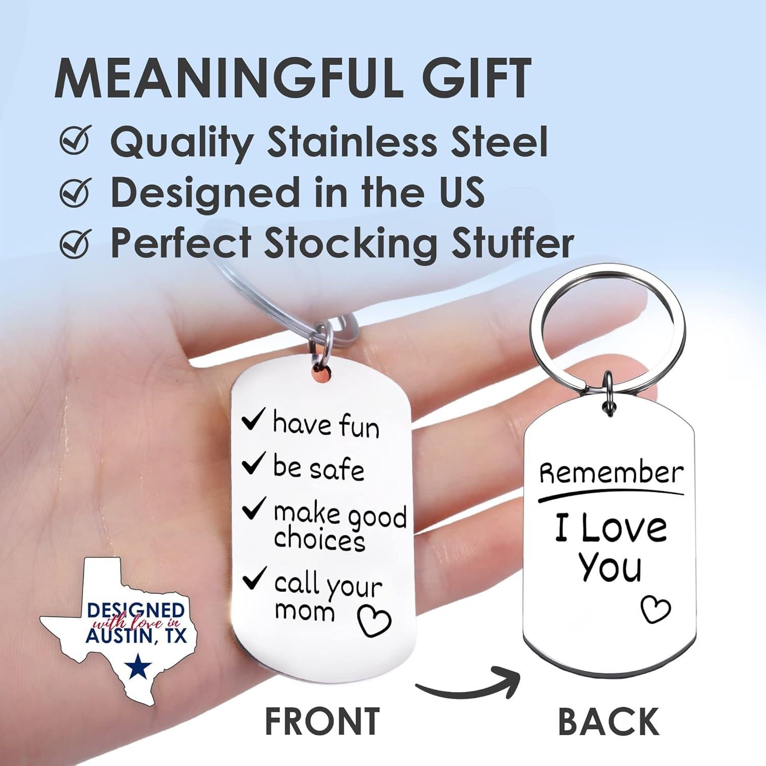 Llavero Divertido de Acero Inoxidable Vila - Regalo Unisex