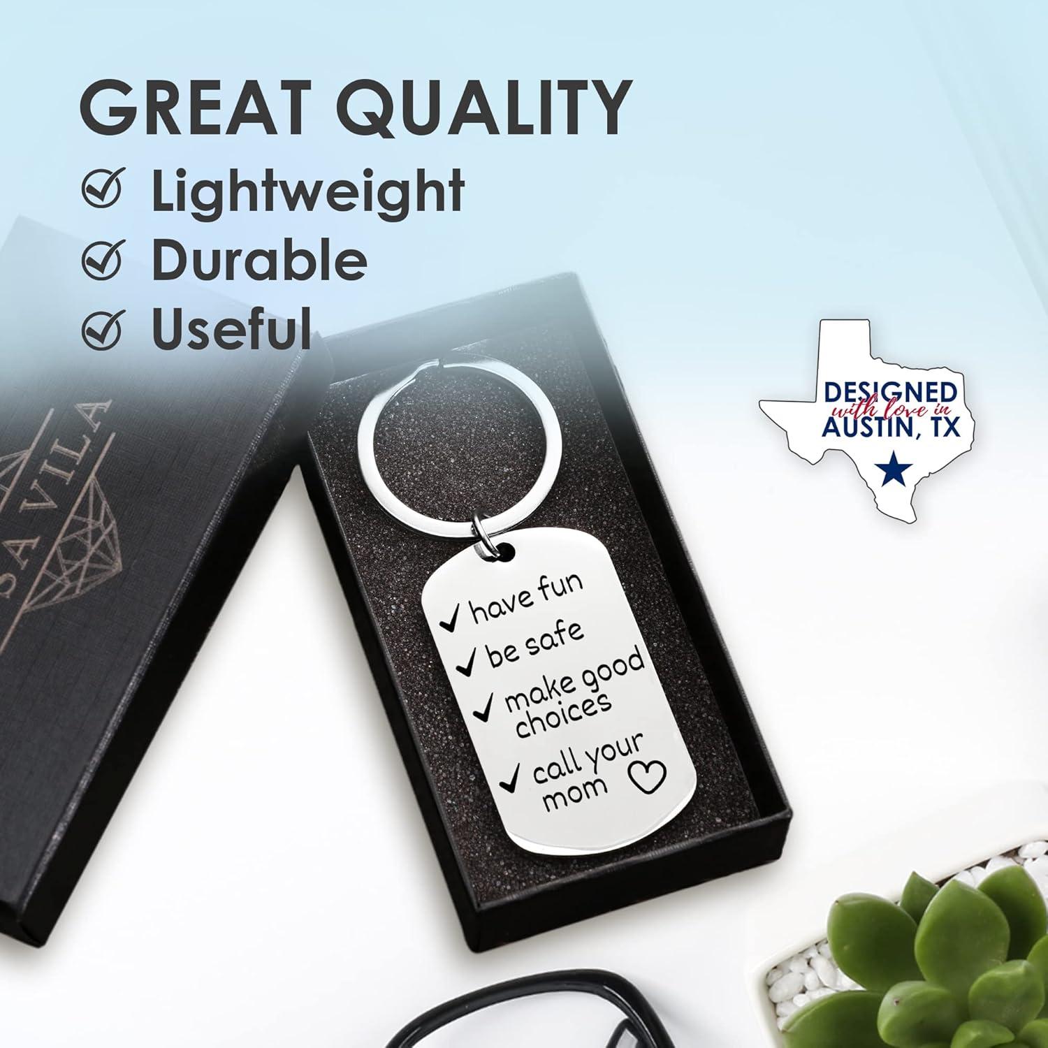 Llavero Divertido de Acero Inoxidable Vila - Regalo Unisex