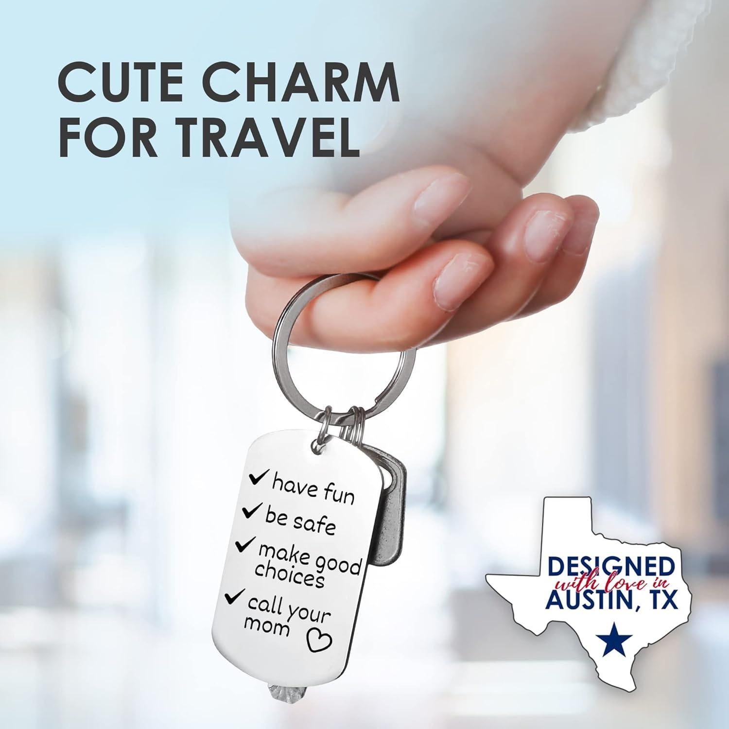 Llavero Divertido de Acero Inoxidable Vila - Regalo Unisex