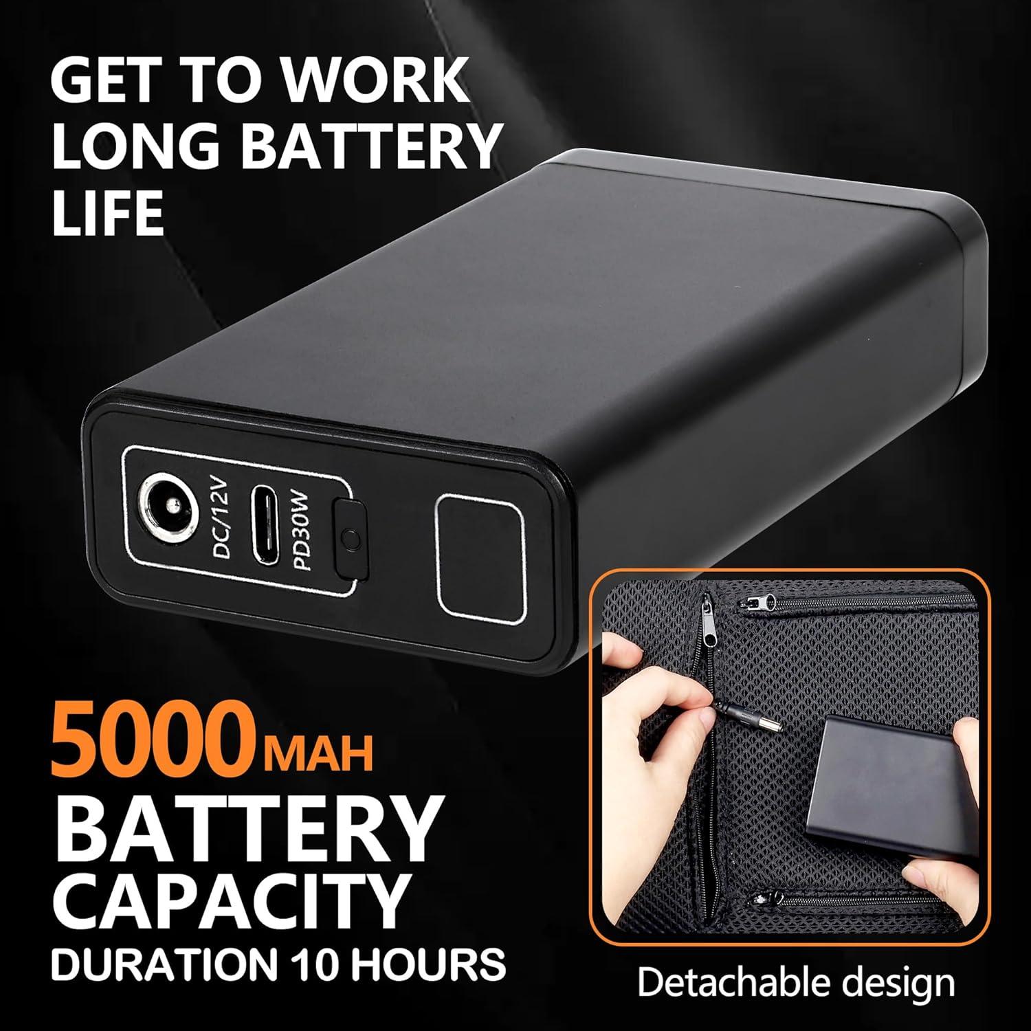 Asiento de Estadio Calentado ELEGANTLIFE - Plegable, 3 Niveles de Calor