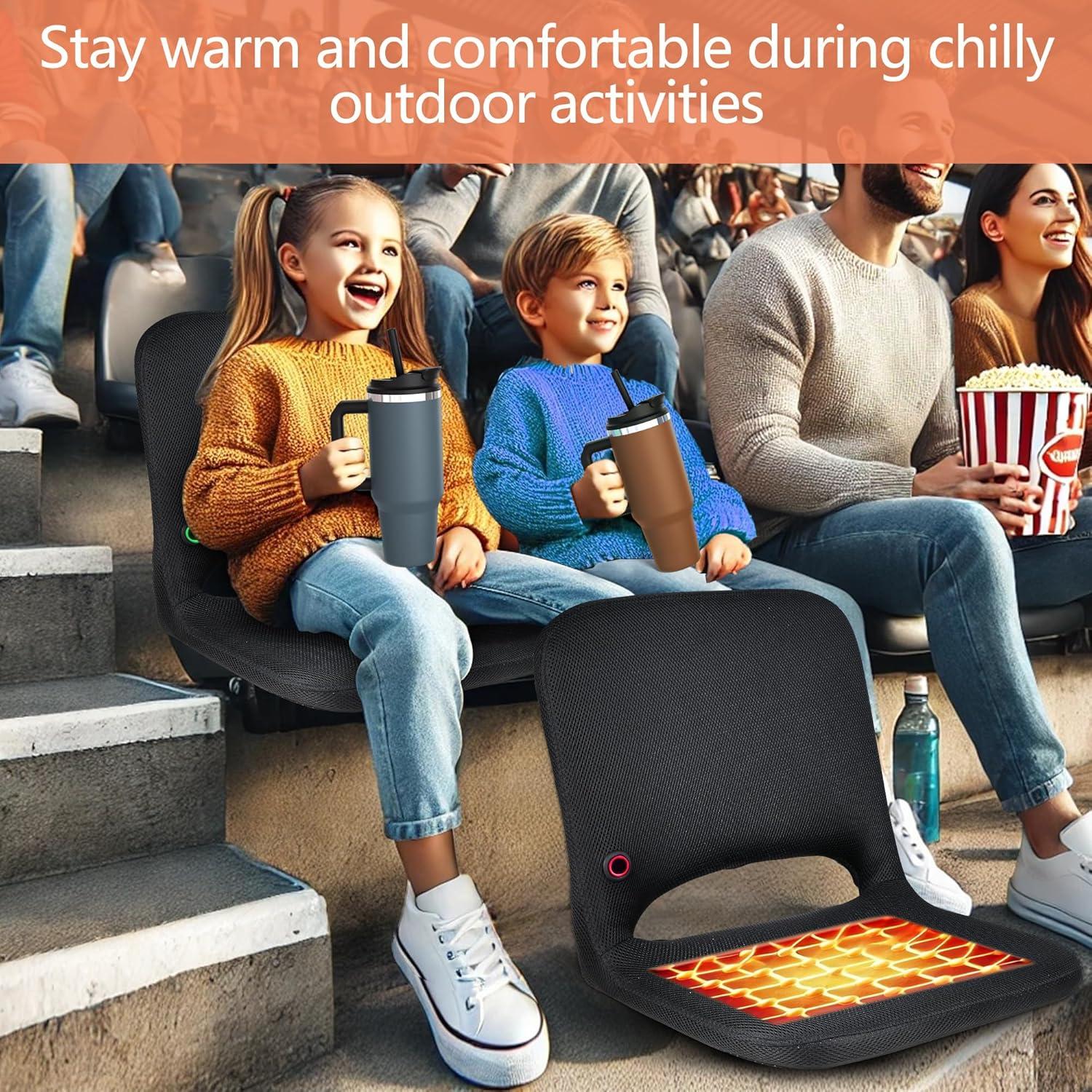 Asiento de Estadio Calentado ELEGANTLIFE - Plegable, 3 Niveles de Calor