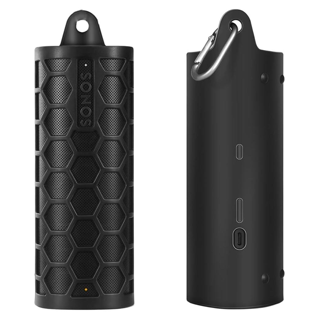 Funda de Silicona PISOSN para Sonos Roam 2 - Protección Negra