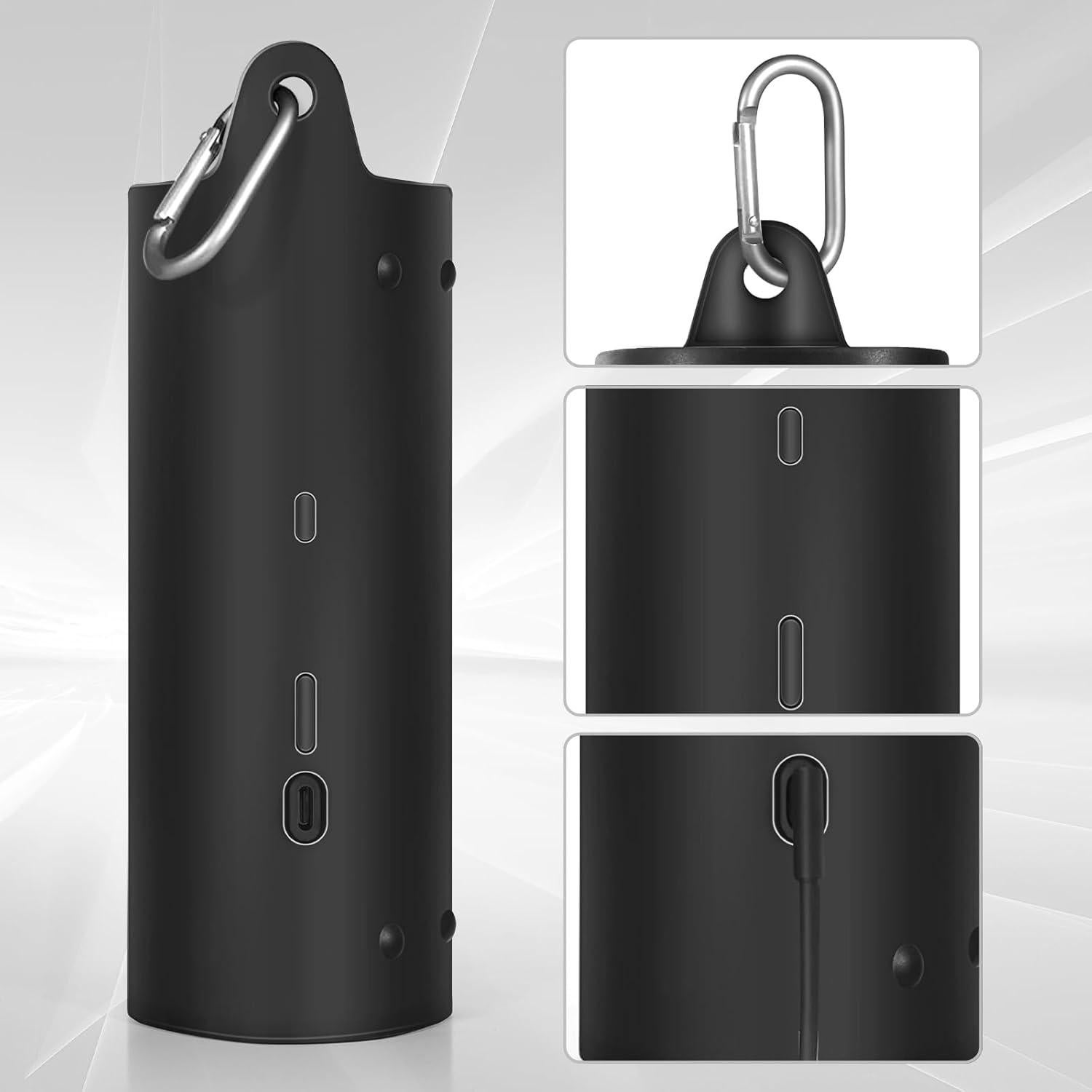 Funda de Silicona PISOSN para Sonos Roam 2 - Protección Negra