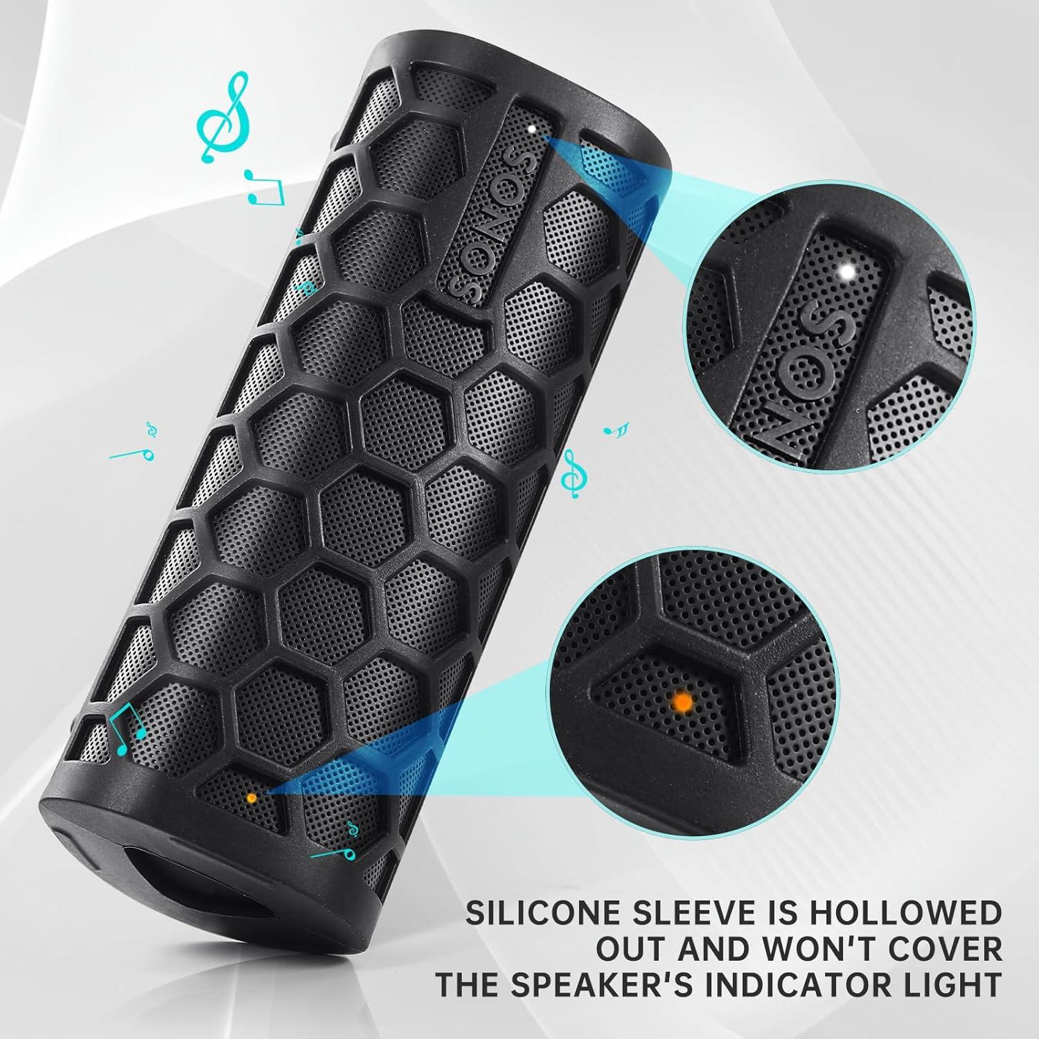 Funda de Silicona PISOSN para Sonos Roam 2 - Protección Negra