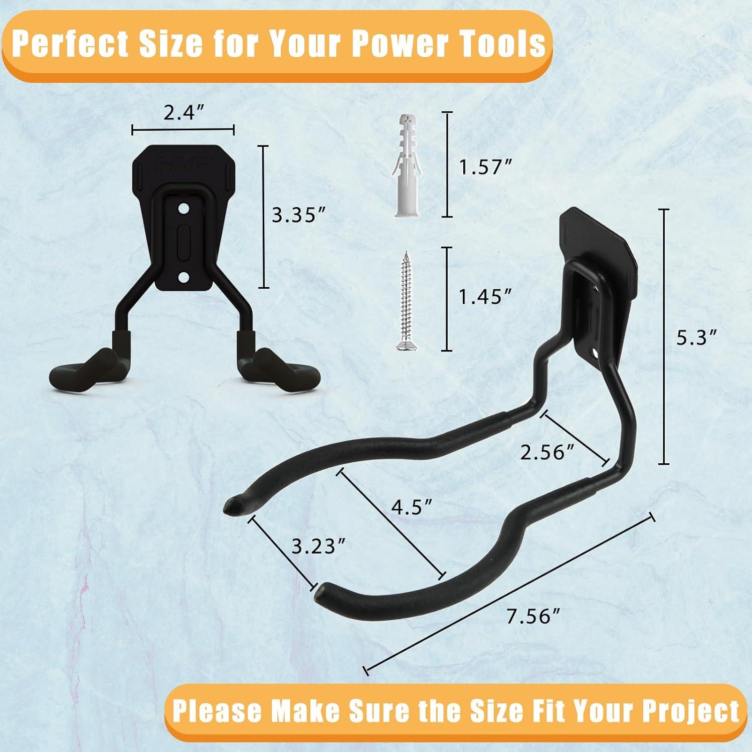 Soporte para Herramientas Eléctricas Juformin - 2 Piezas, Negro
