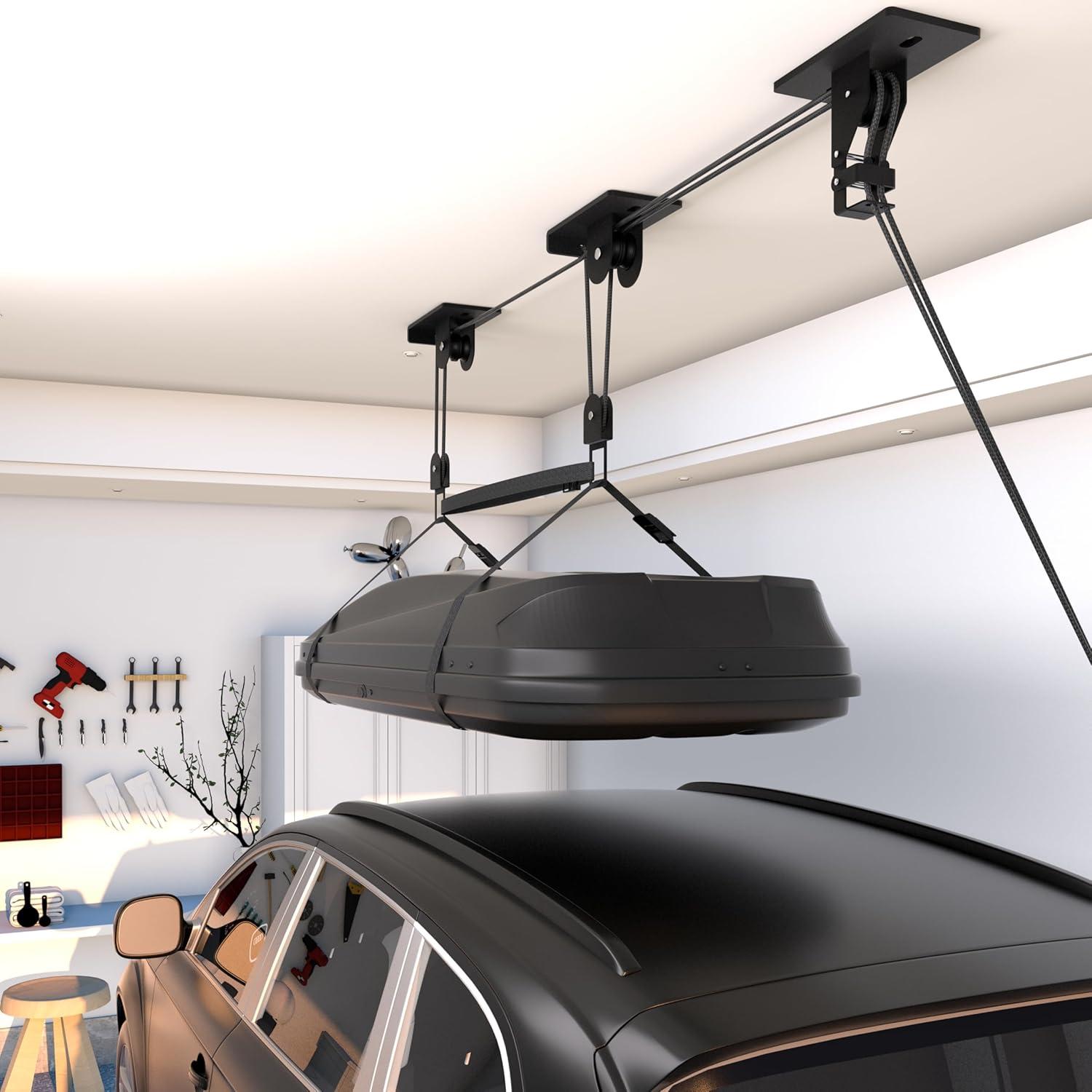 Sistema de polea KOSEOO para garaje, elevador hasta 68 kg