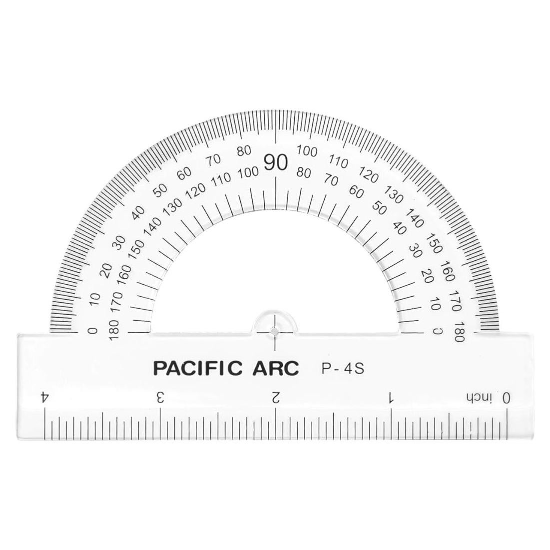 Transportador de Plástico 10.16 cm Pacific Arc - Graduaciones Claras
