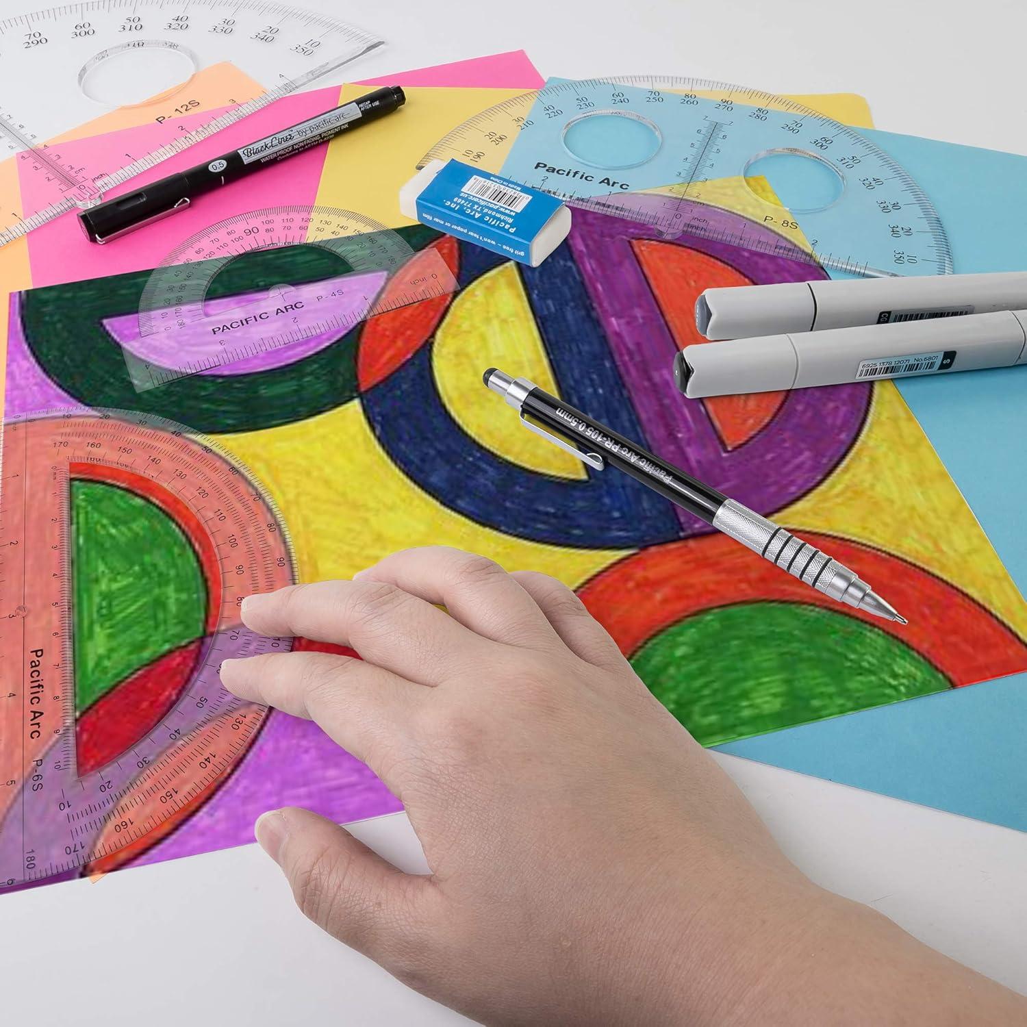 Transportador de Plástico 10.16 cm Pacific Arc - Graduaciones Claras