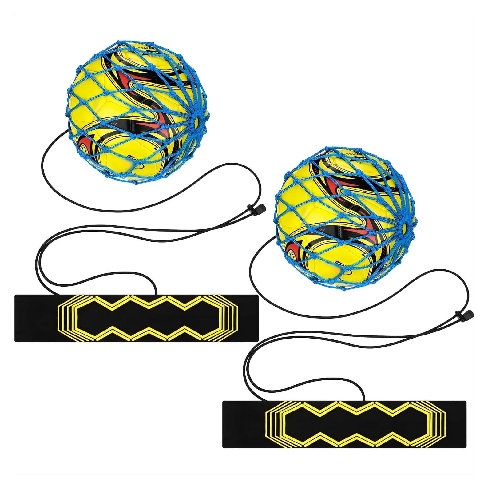 Entrenador de Fútbol Civaner 2 Pcs Ajustable para Balones 3-5