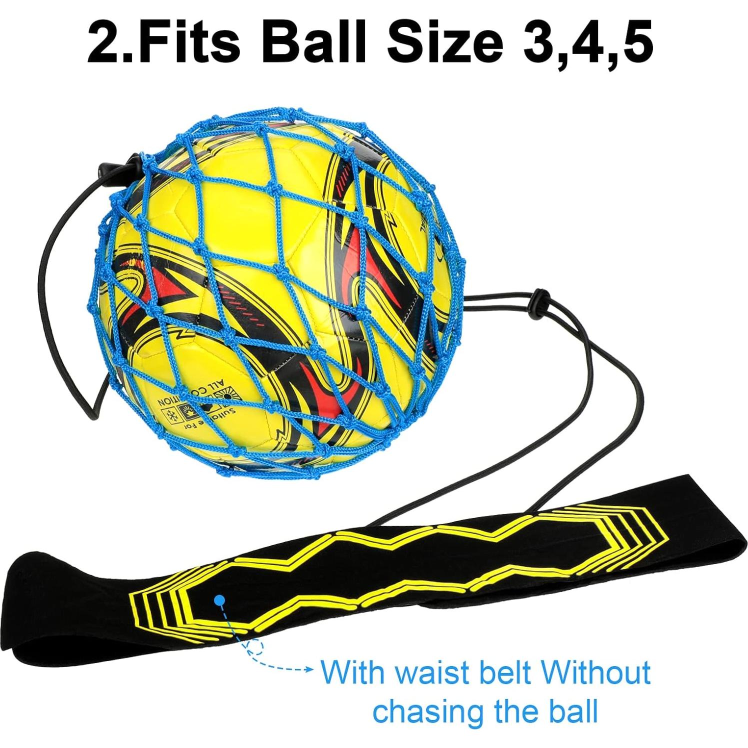 Entrenador de Fútbol Civaner 2 Pcs Ajustable para Balones 3-5