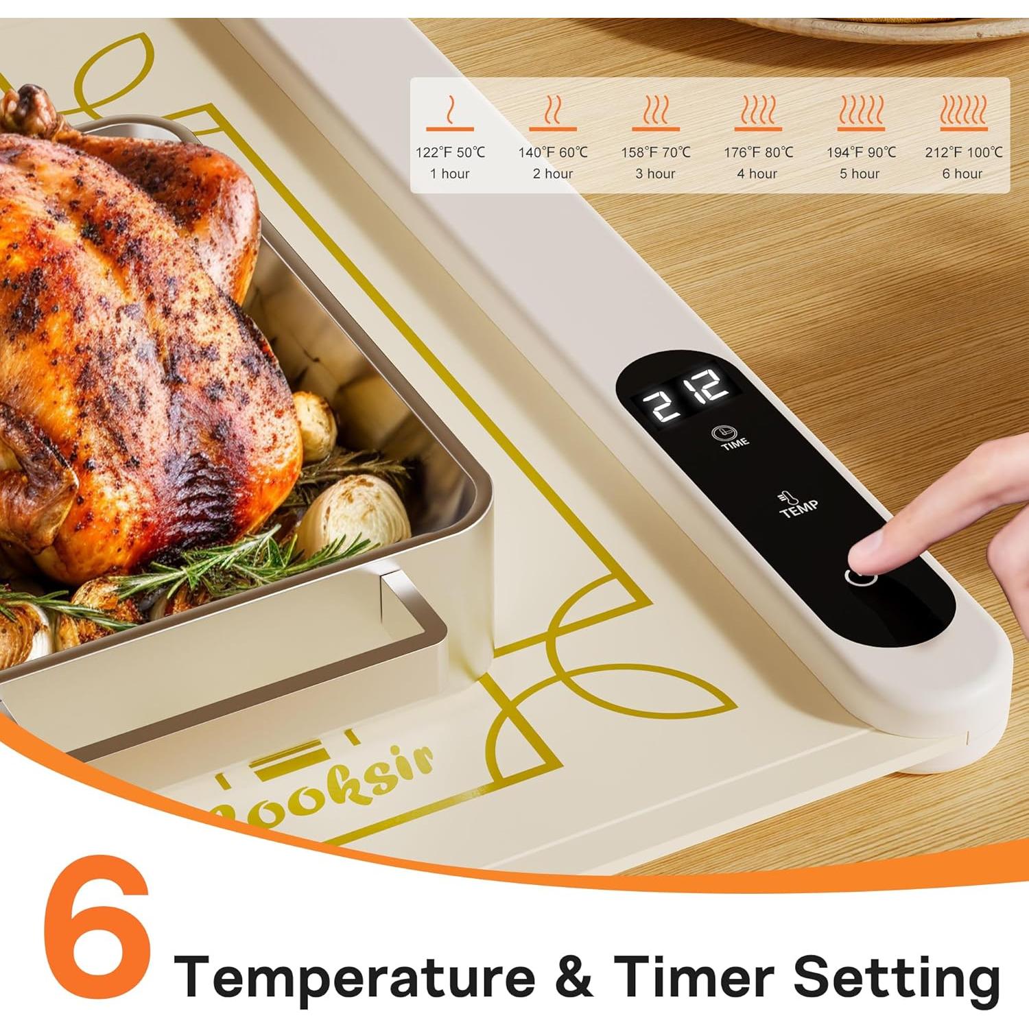 Alfombrilla Calentadora Eléctrica Cooksir 61 cm 500W Beige