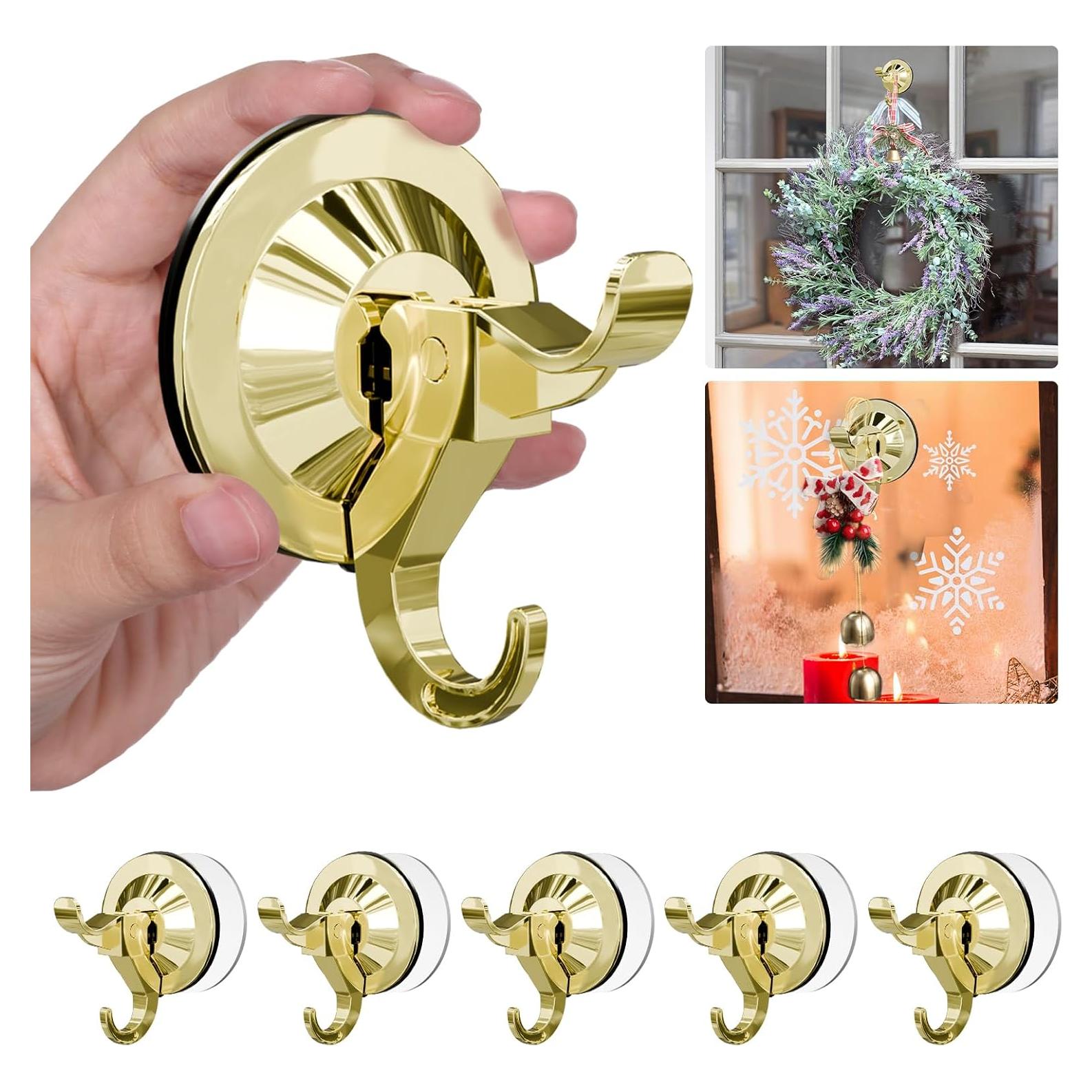 Ganchos de Ventosa Antimbee Oro - Paquete de 5, 5 kg