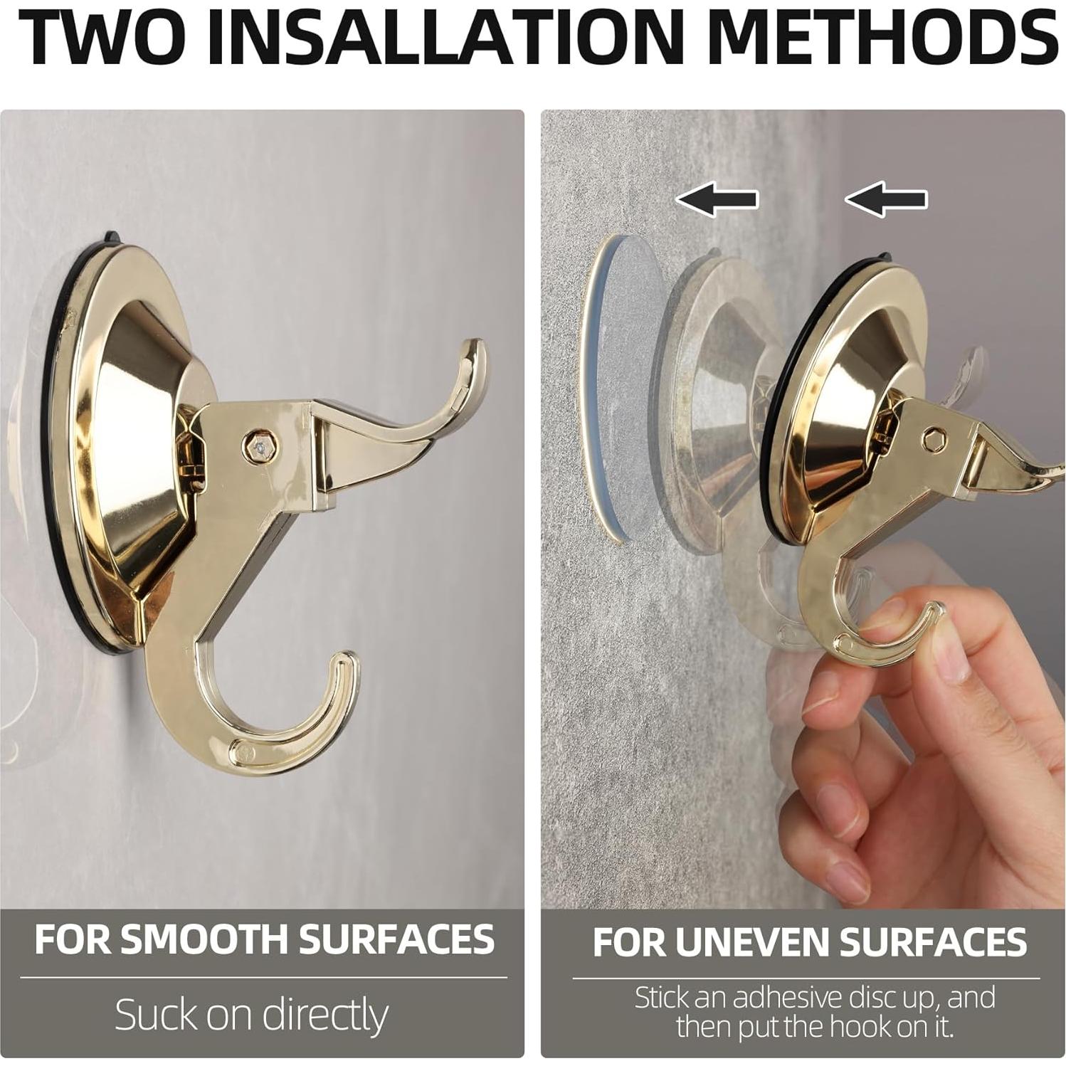 Ganchos de Ventosa Antimbee Oro - Paquete de 5, 5 kg