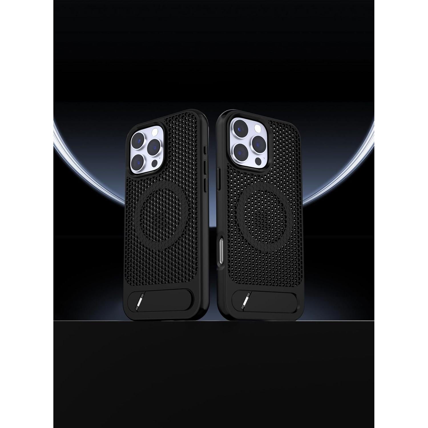 Funda Magnética Enfriamiento Panal Elrvaga iPhone 13 Pro Negro