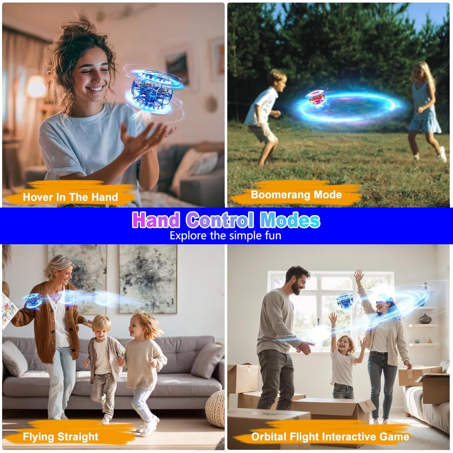 Bola Flotante Inteligente Genérico Q8 Azul 2025 Control Remoto