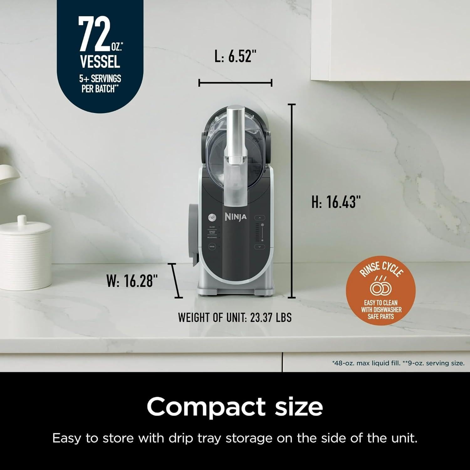 Máquina de Bebidas Congeladas Ninja FS300 72 oz Renovada