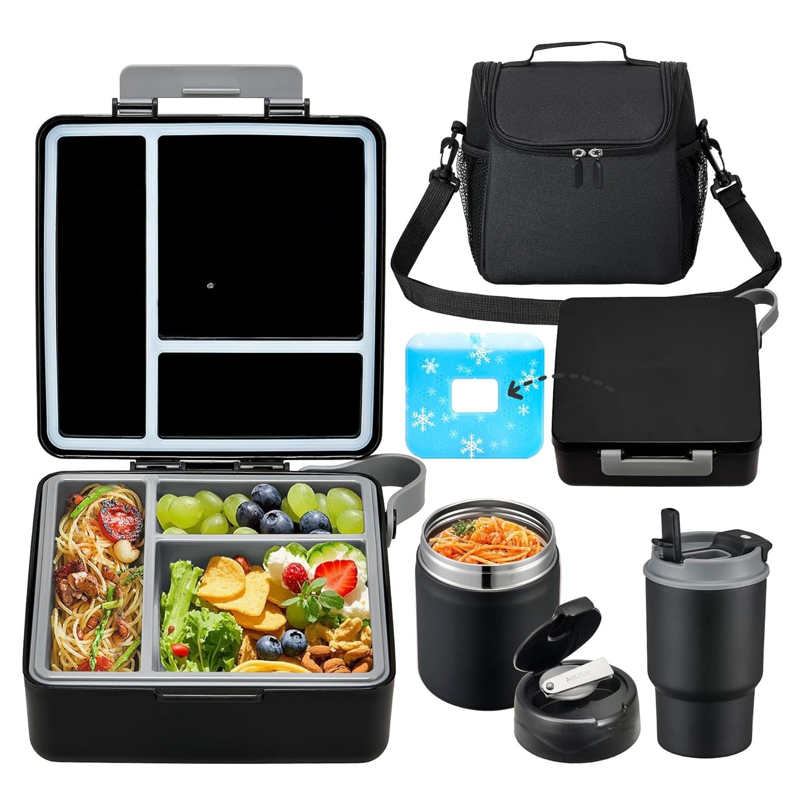 Caja de Almuerzo Bento Howeemo con Termo y Bolsa Aislada