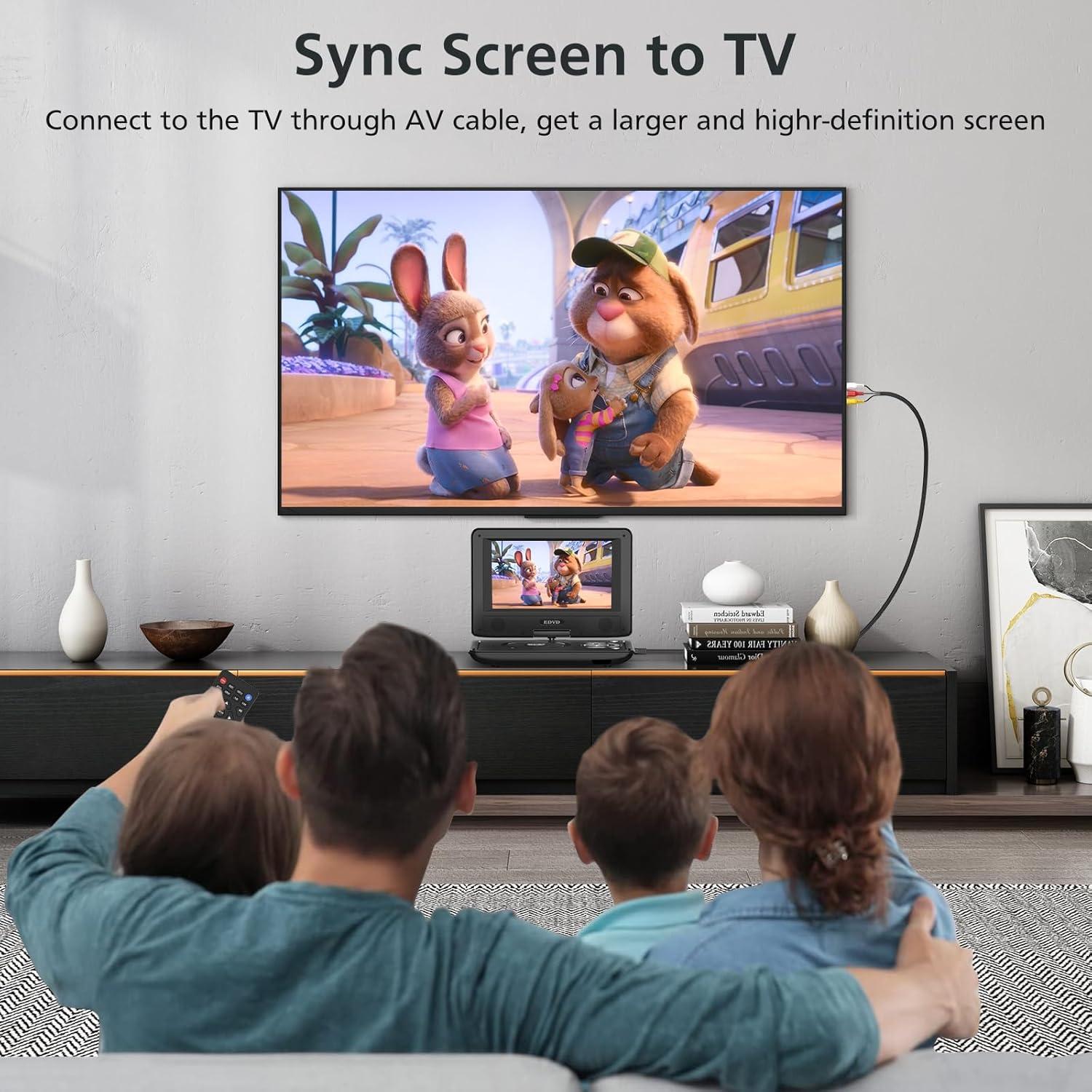 Reproductor DVD portátil SQQBZZ 9.5" HD para coche y niños