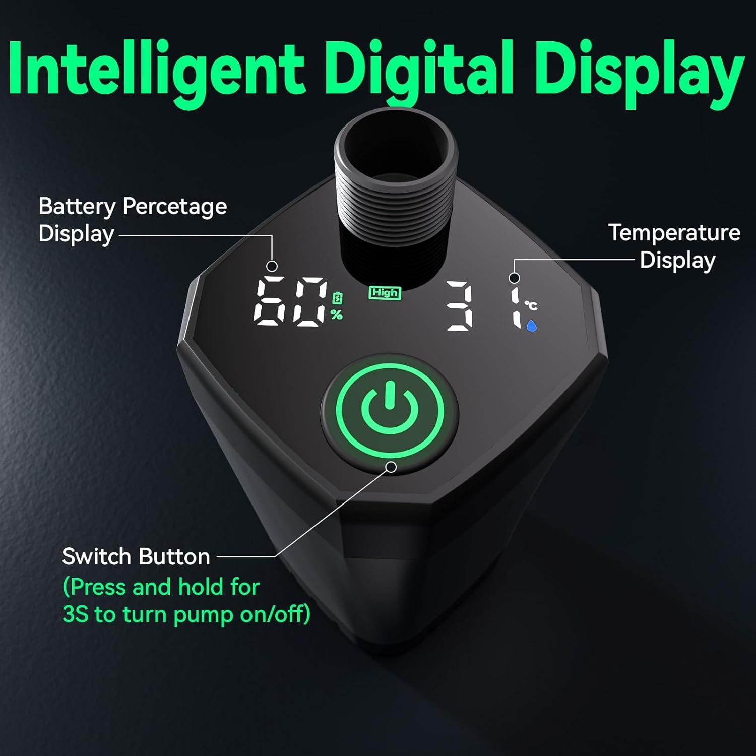 Ducha Portátil Clirass 6000mAh con Pantalla Digital y Bidet