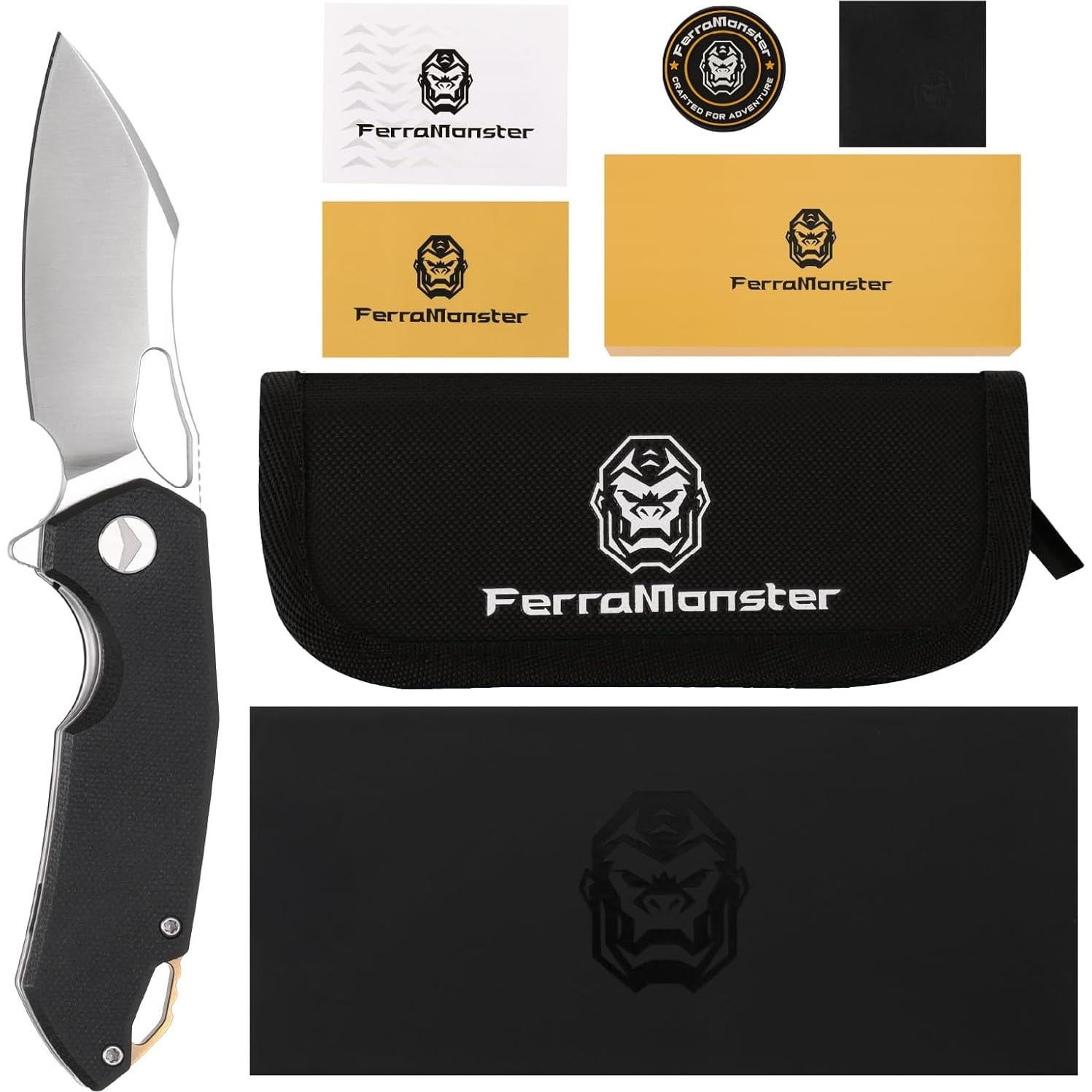 Cuchillo de bolsillo FerraMonster GLIDEMAN 182.5mm acero 154CM