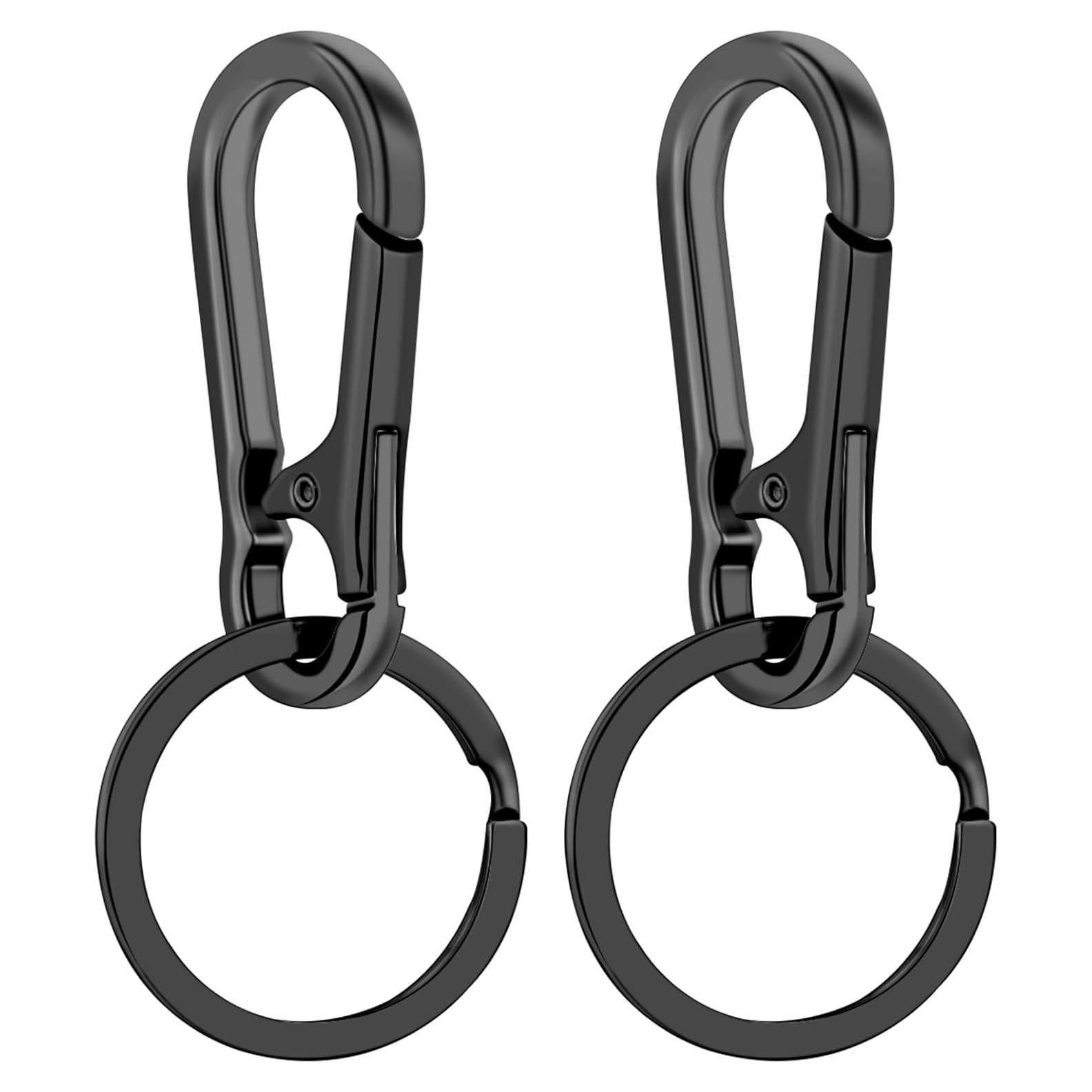 Llaveros de metal 2 Pcs Negro - Organizador de llaves