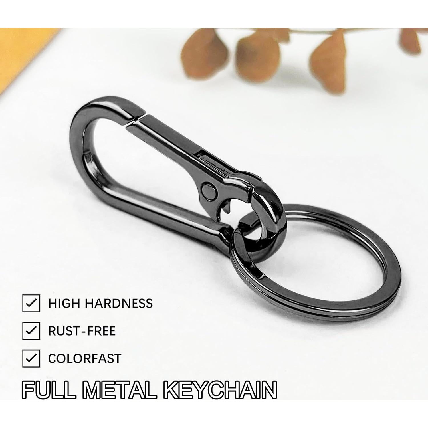 Llaveros de metal 2 Pcs Negro - Organizador de llaves