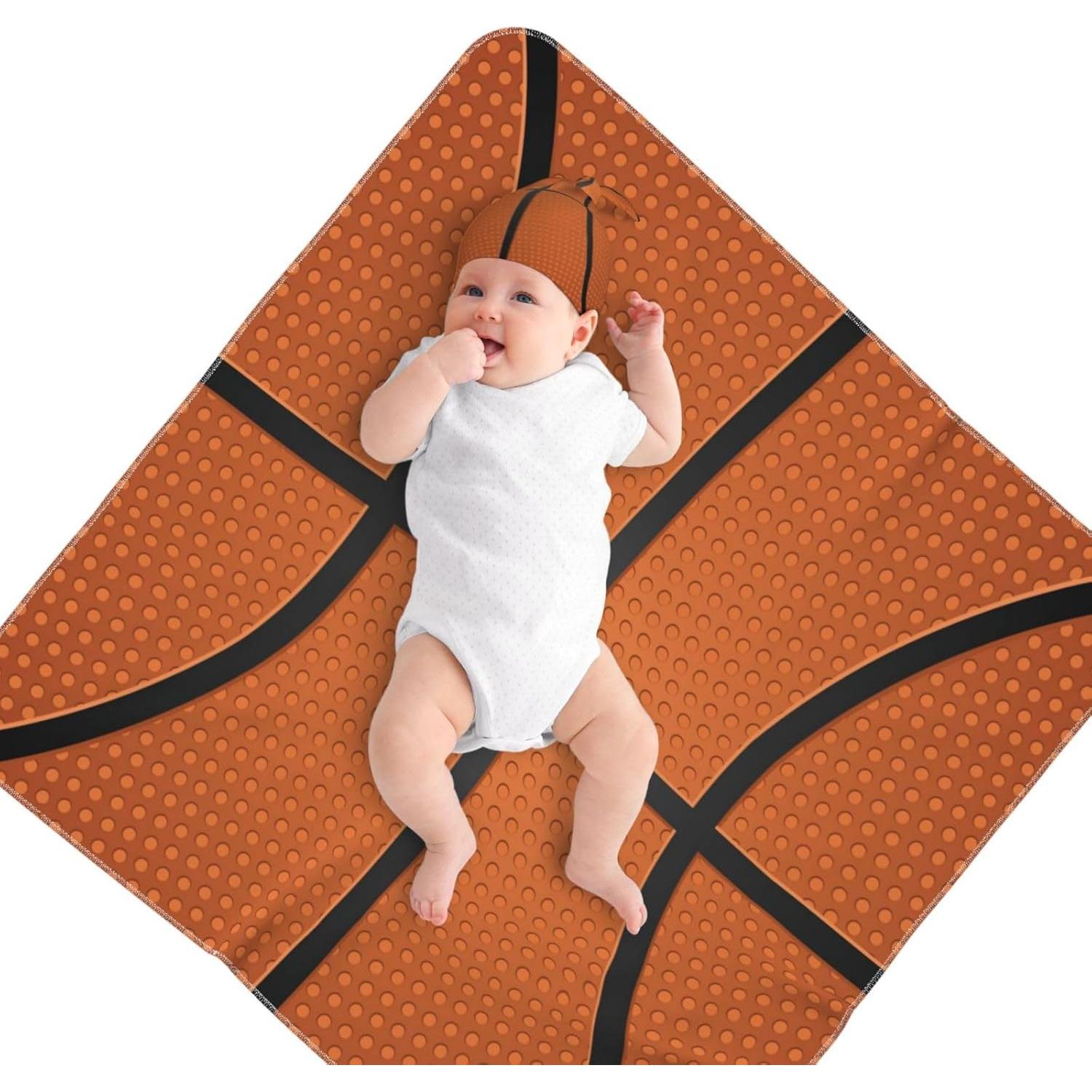 Manta de Envoltura para Bebé Fiephvsa 90x90cm Baloncesto