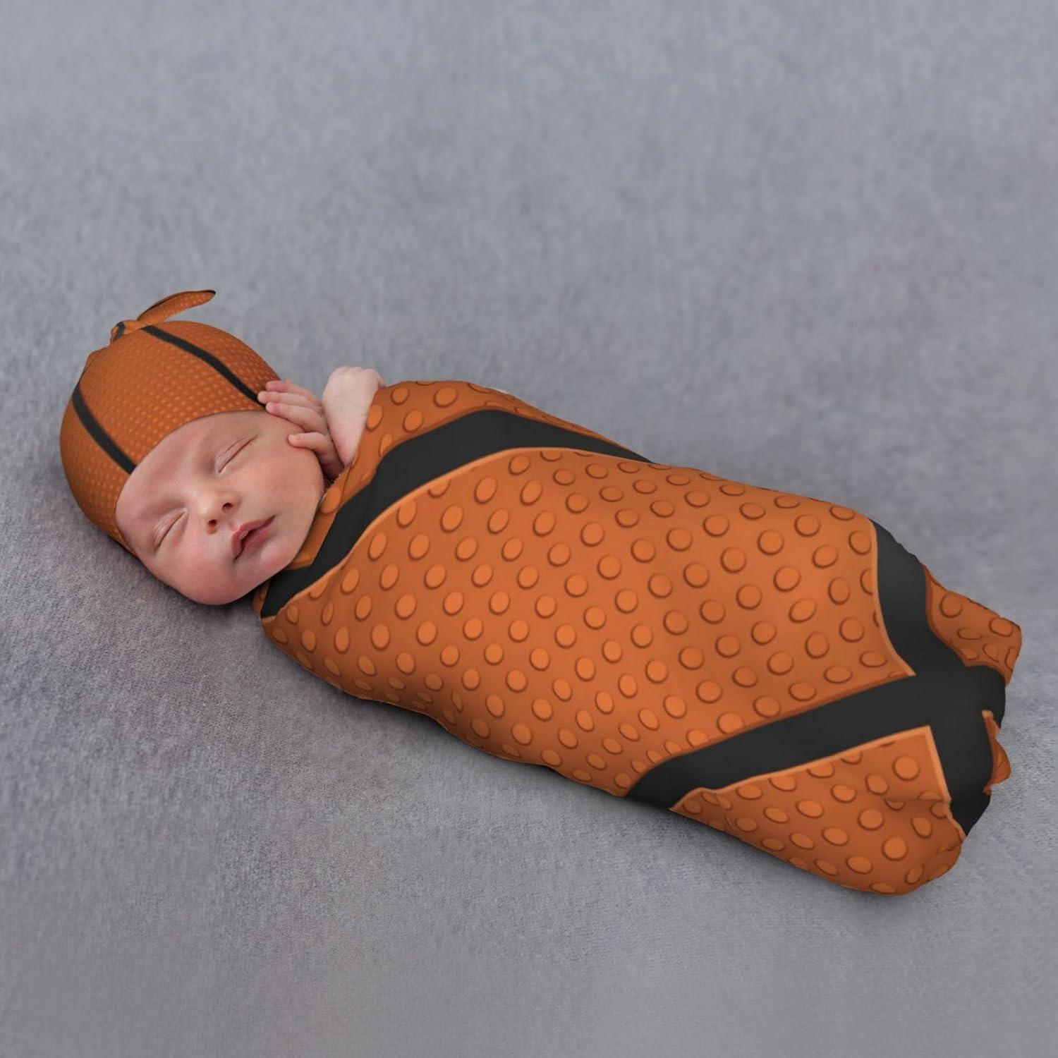 Manta de Envoltura para Bebé Fiephvsa 90x90cm Baloncesto