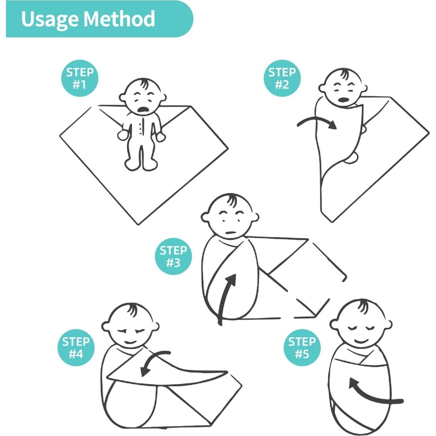 Manta de Envoltura para Bebé Fiephvsa 90x90cm Baloncesto