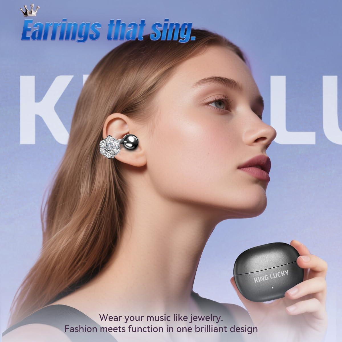 Auriculares Inalámbricos Bluetooth King Lucky i21 IPX4 Clip en la Oreja