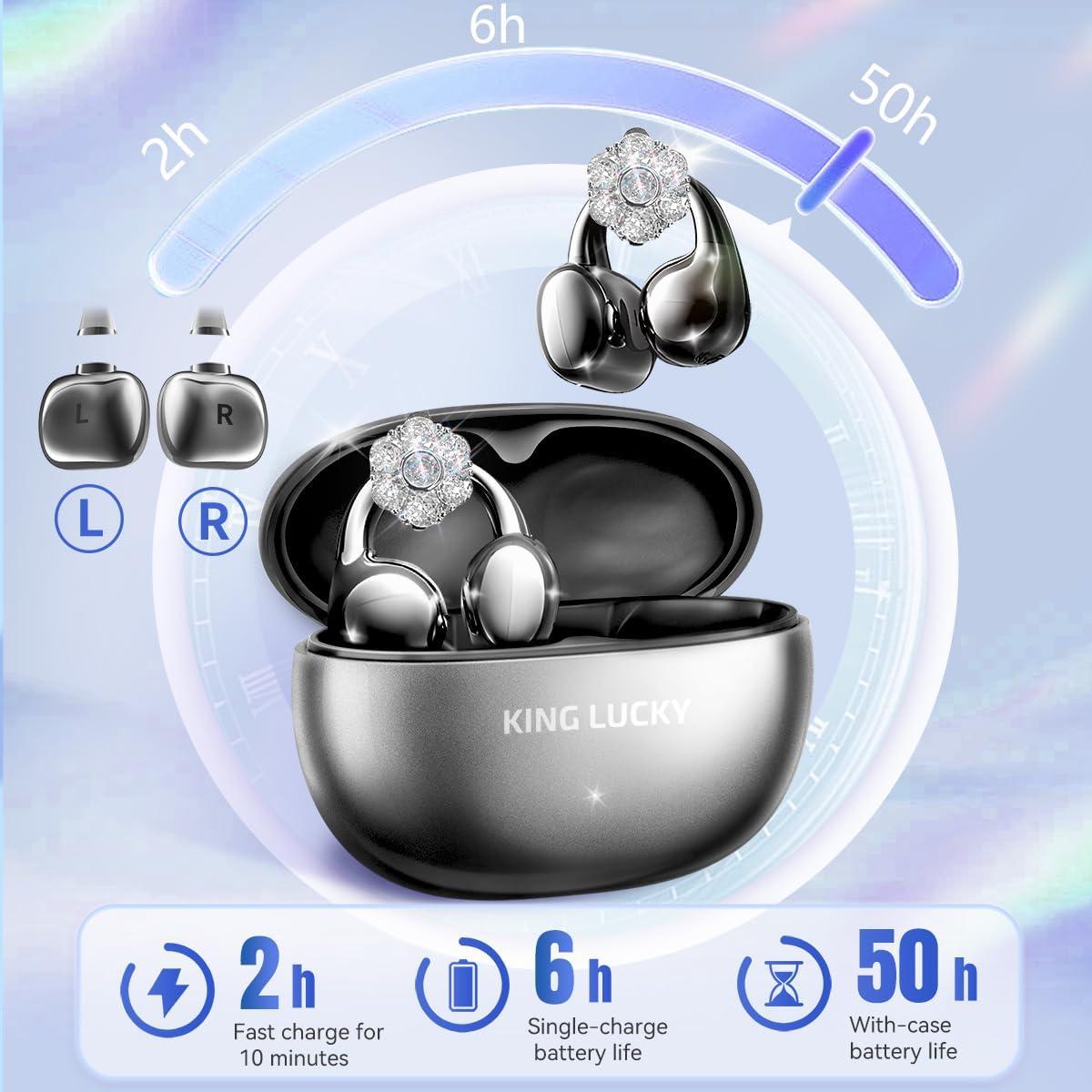 Auriculares Inalámbricos Bluetooth King Lucky i21 IPX4 Clip en la Oreja