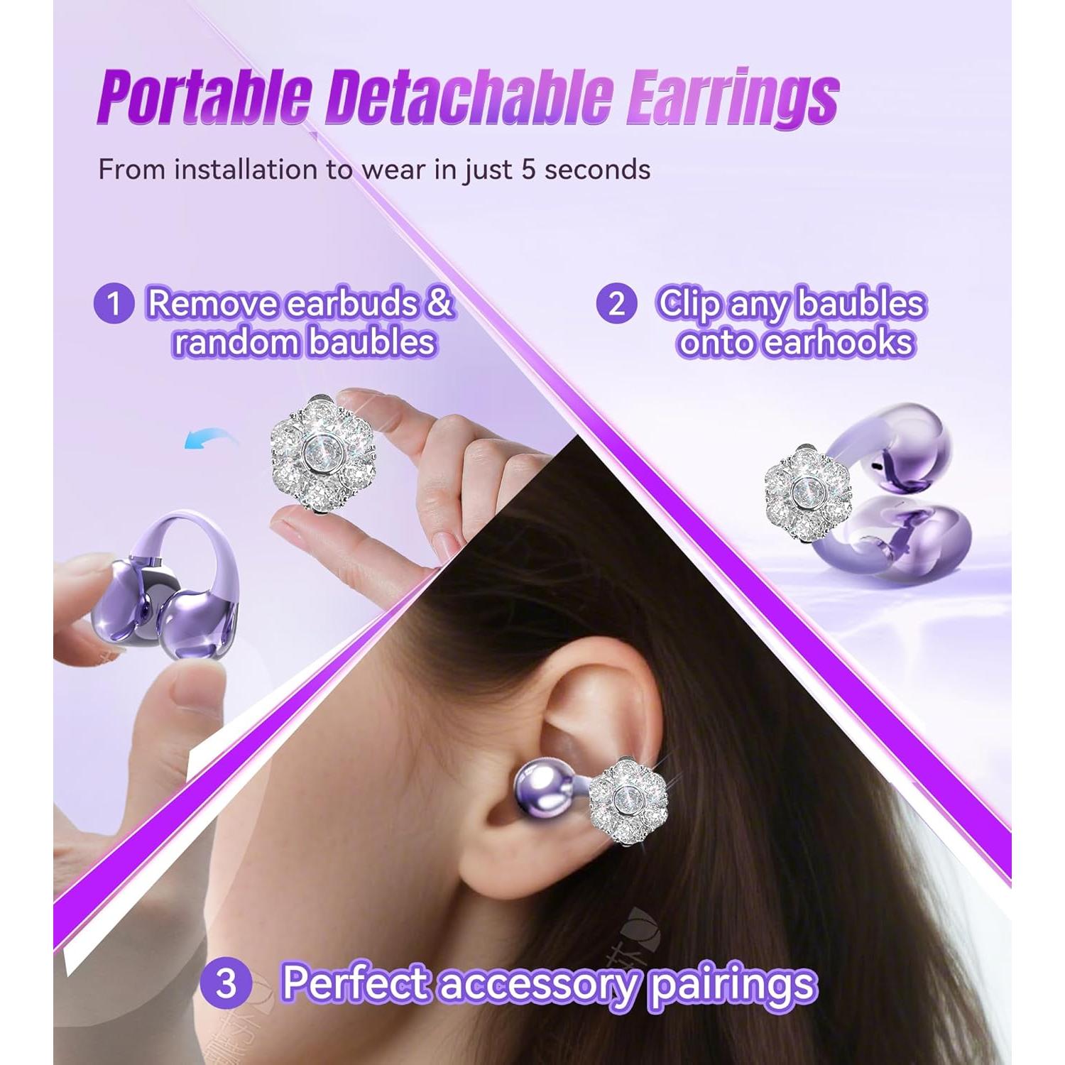 Auriculares Inalámbricos Bluetooth King Lucky i21 Clip en Oreja IPX4