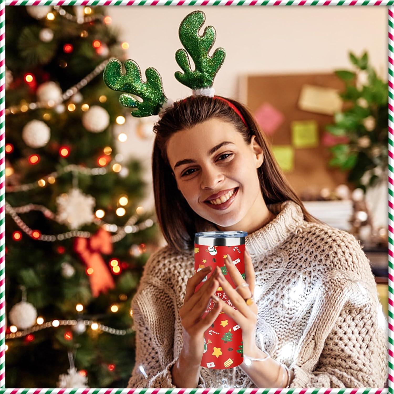 Taza navideña de acero inoxidable 20oz FristChoice - 2 unidades