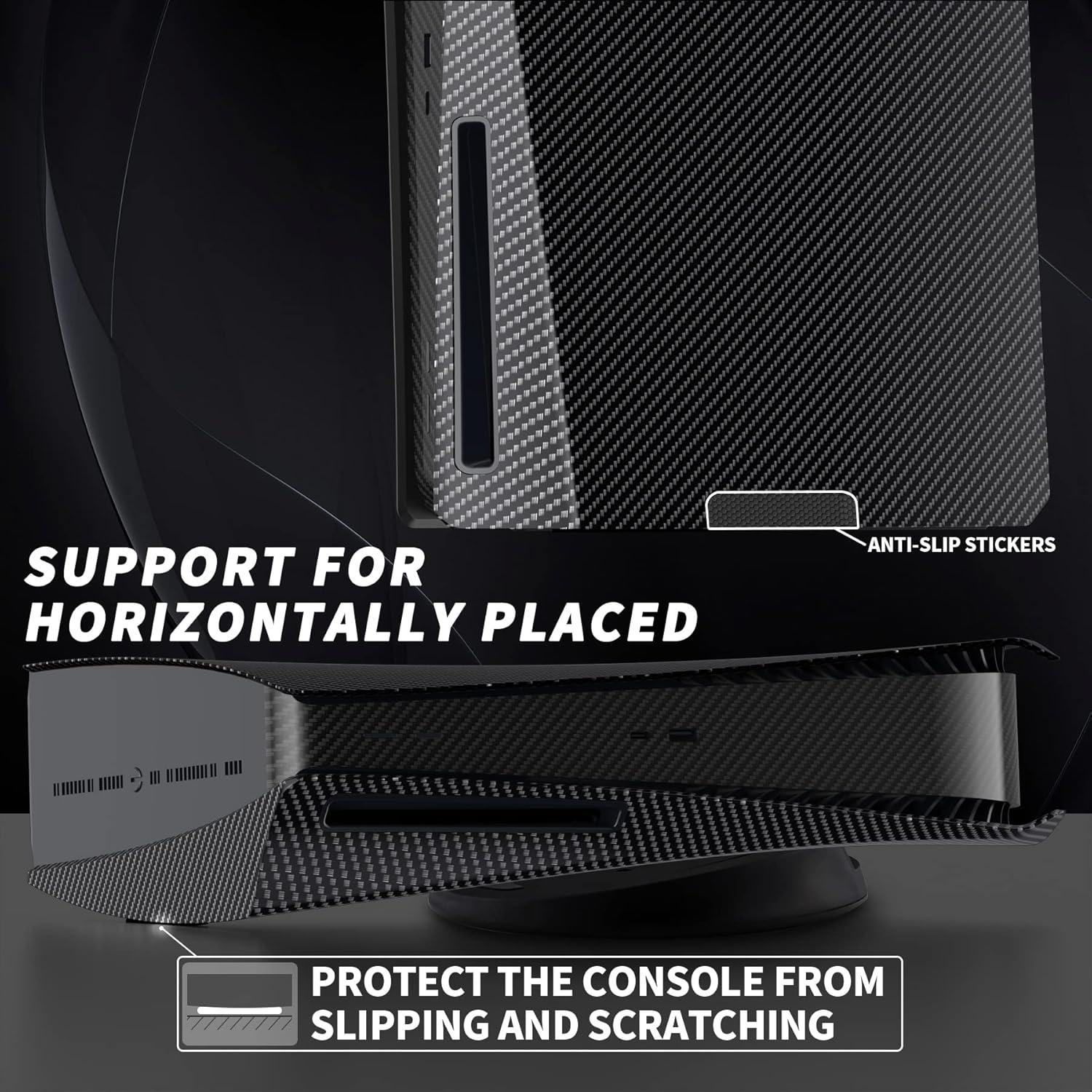 Carcasa eXtremeRate PS5 Disco Fibra Carbono Grafito