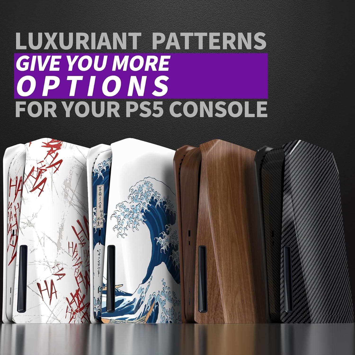 Carcasa eXtremeRate PS5 Disco Fibra Carbono Grafito