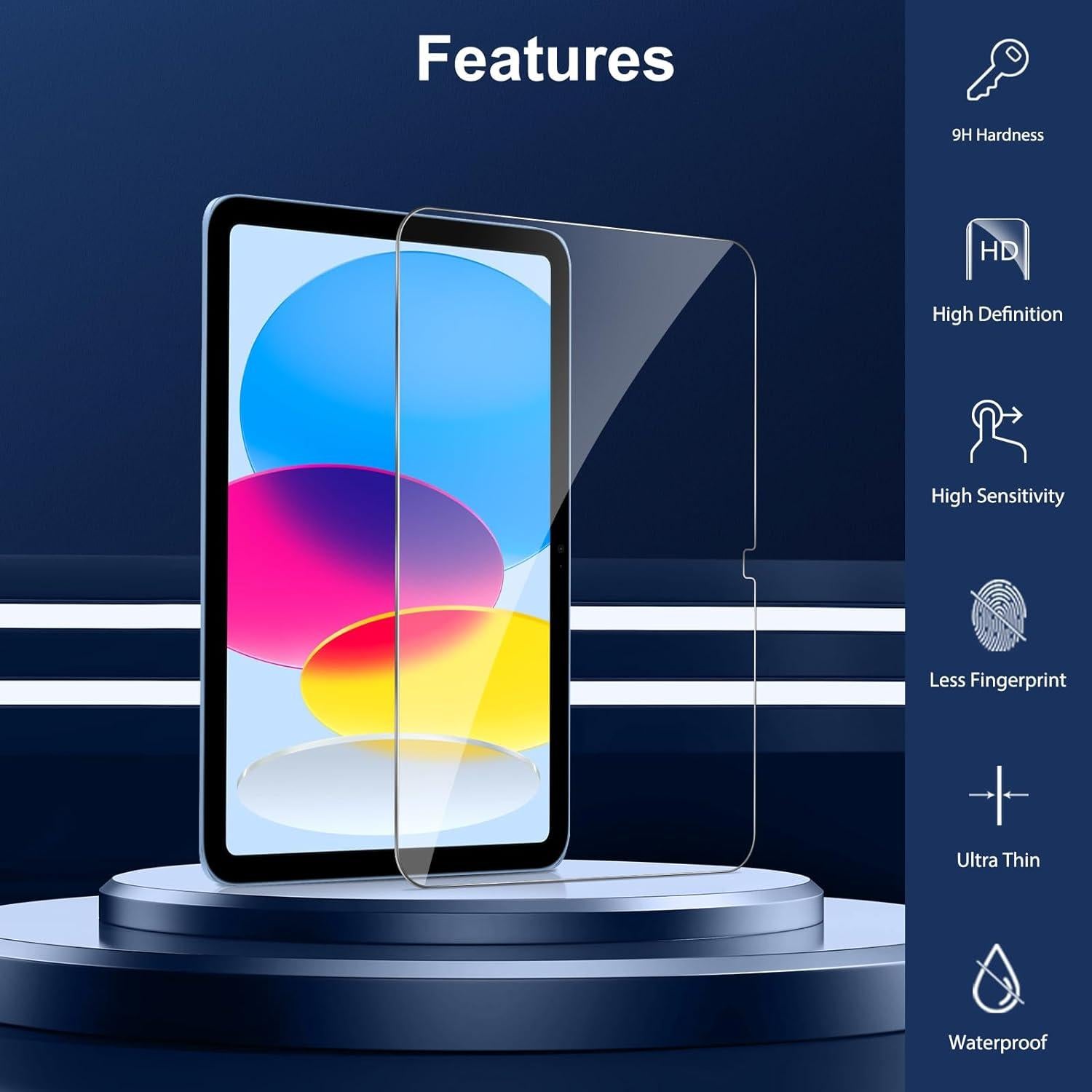 Protector de Pantalla SPARIN para iPad 11/10 Gen, Vidrio Templado