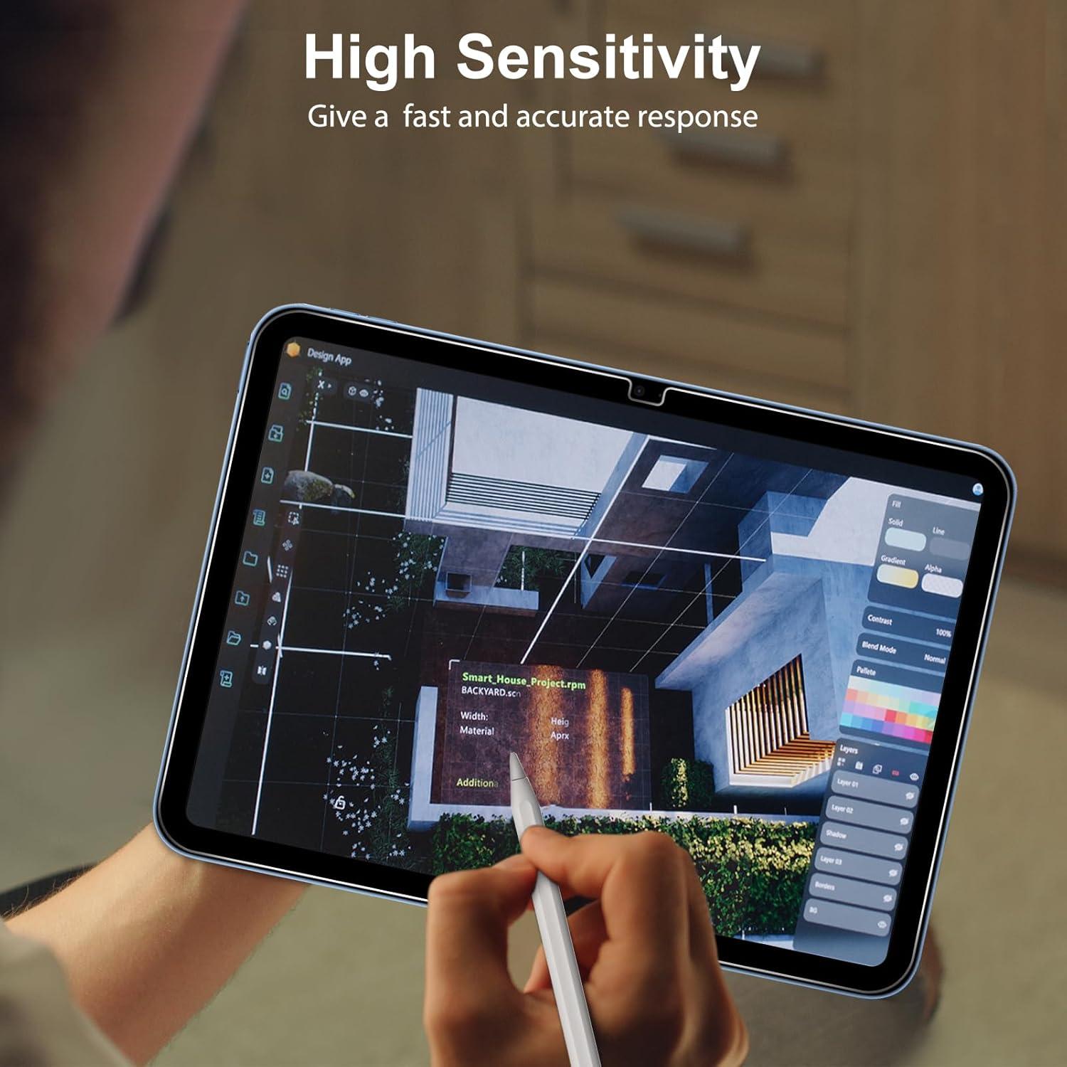 Protector de Pantalla SPARIN para iPad 11/10 Gen, Vidrio Templado