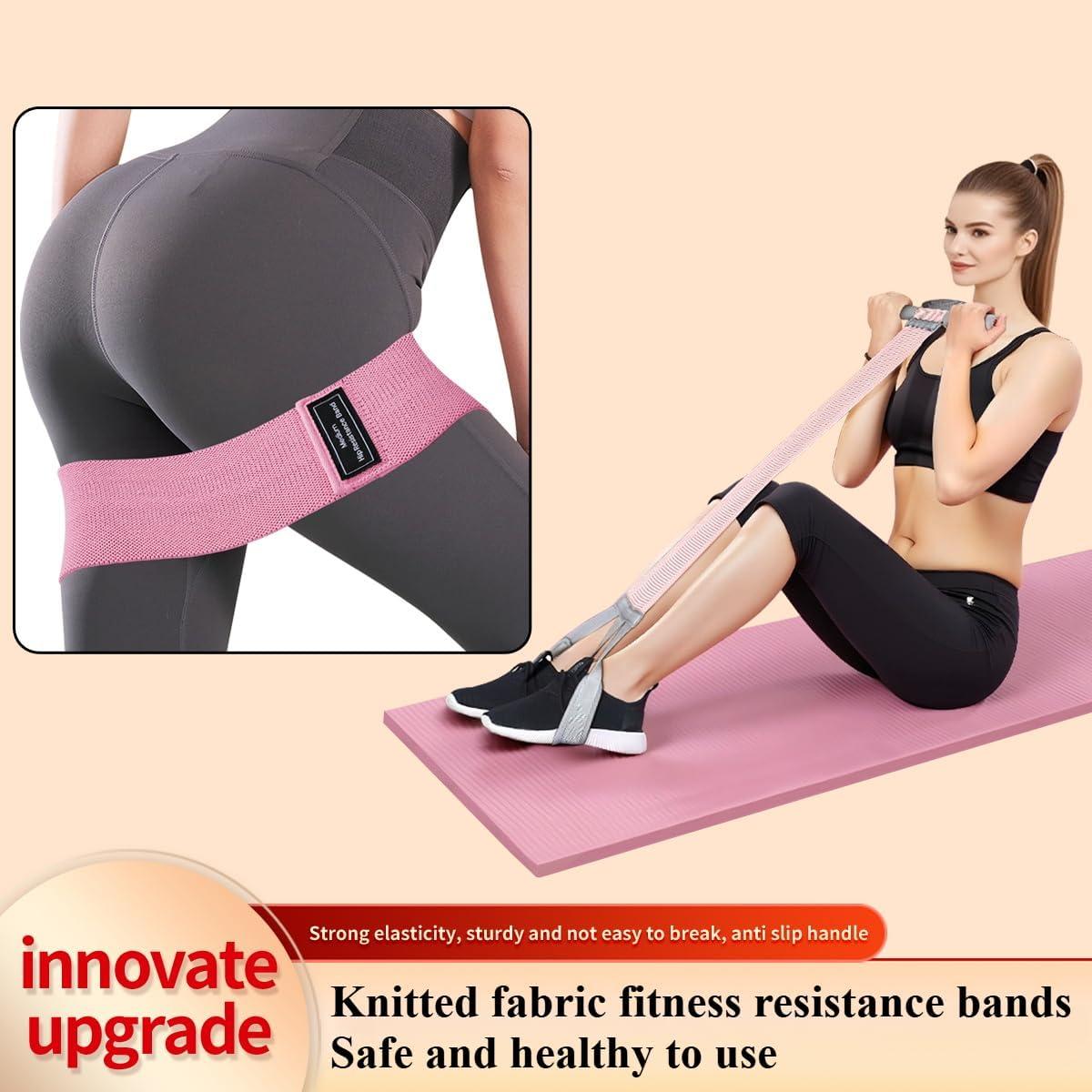 Banda de Resistencia de Tela Ocdin Set de 4 para Yoga